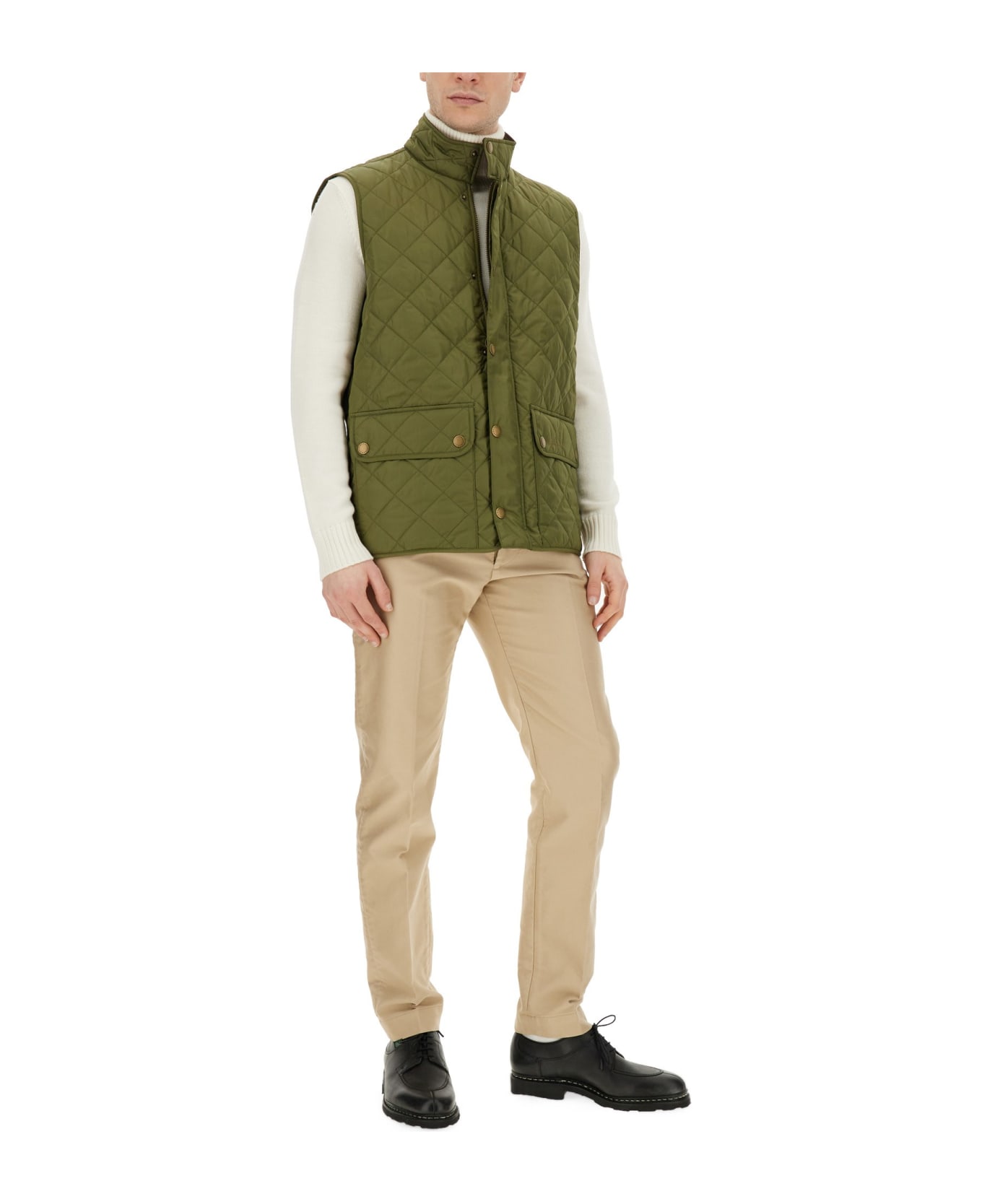 Barbour Quilted Vest - Dk Moss