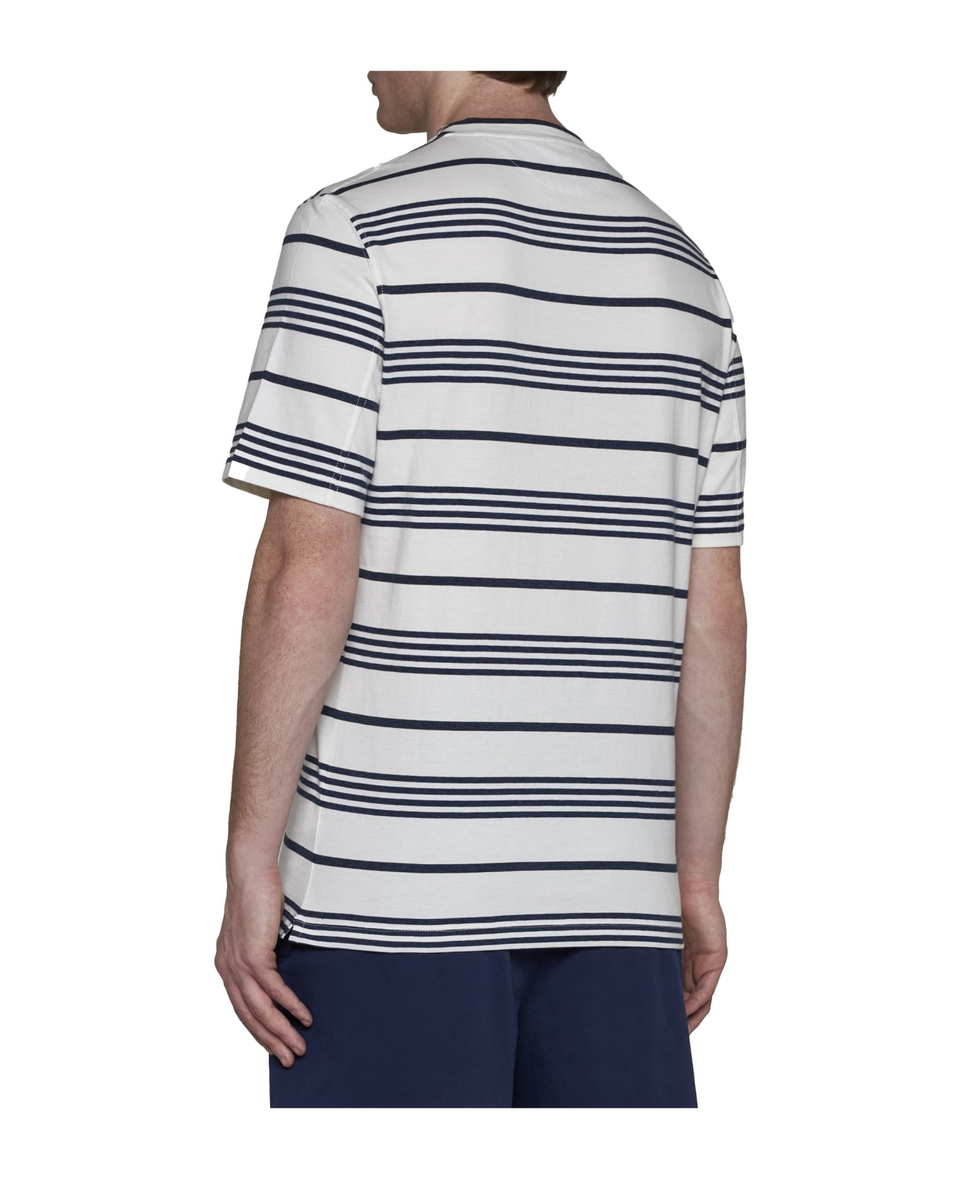 Brunello Cucinelli Striped T-shirt - White シャツ