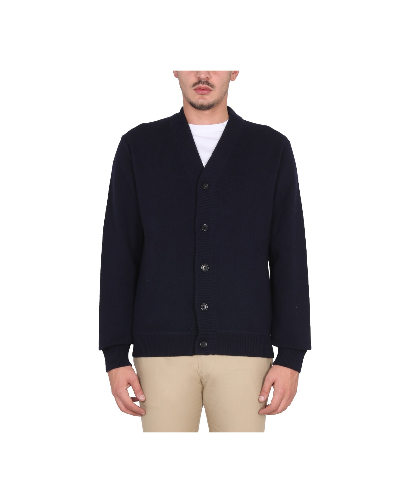PS by Paul Smith V-neck Cardigan - BLUE