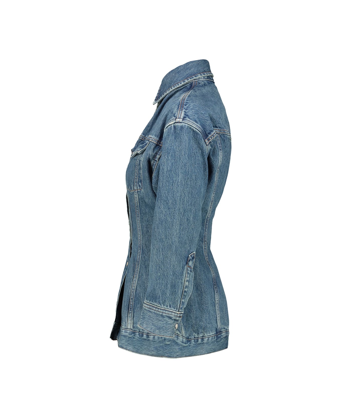 WARDROBE.NYC Denim Contour Jacket - Ind Indigo