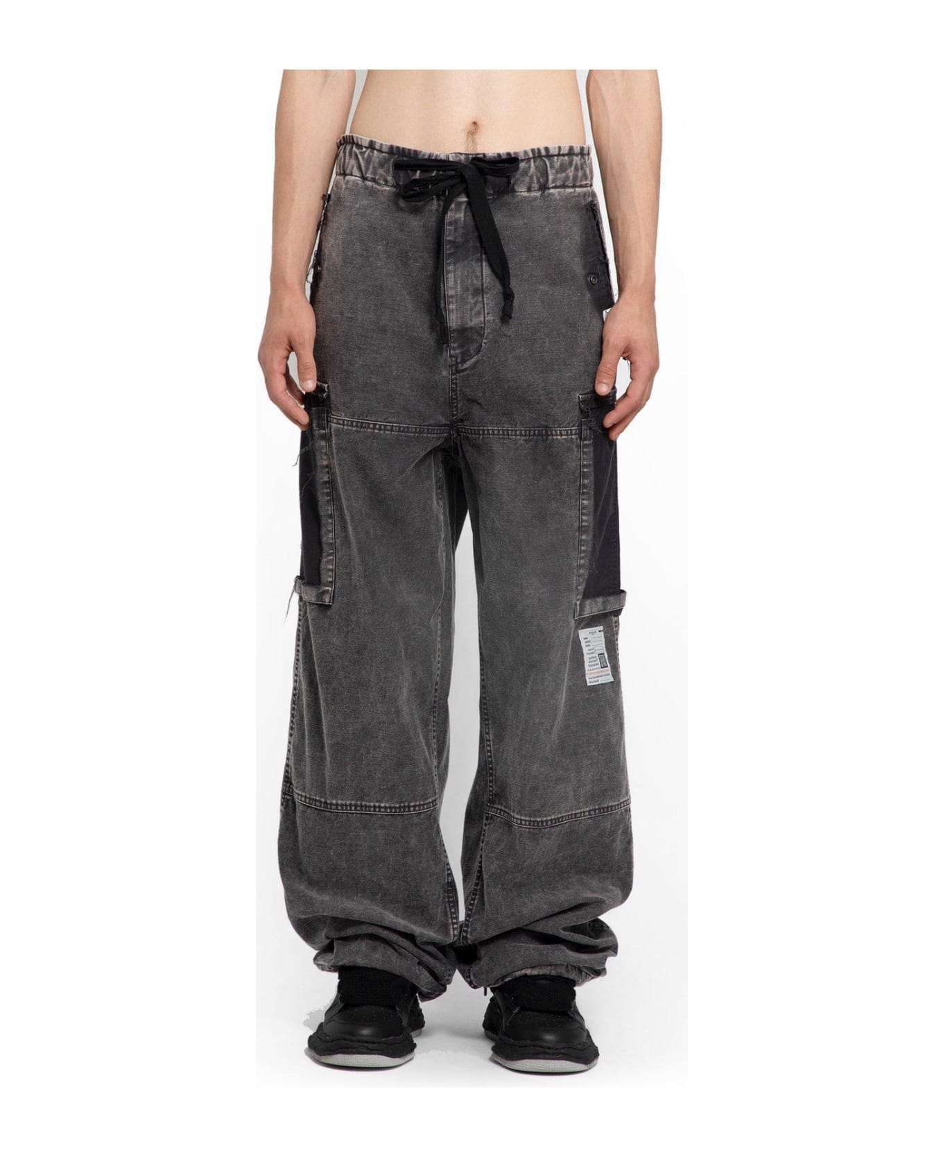 Mihara Yasuhiro Drawstring Cargo Pants - Black