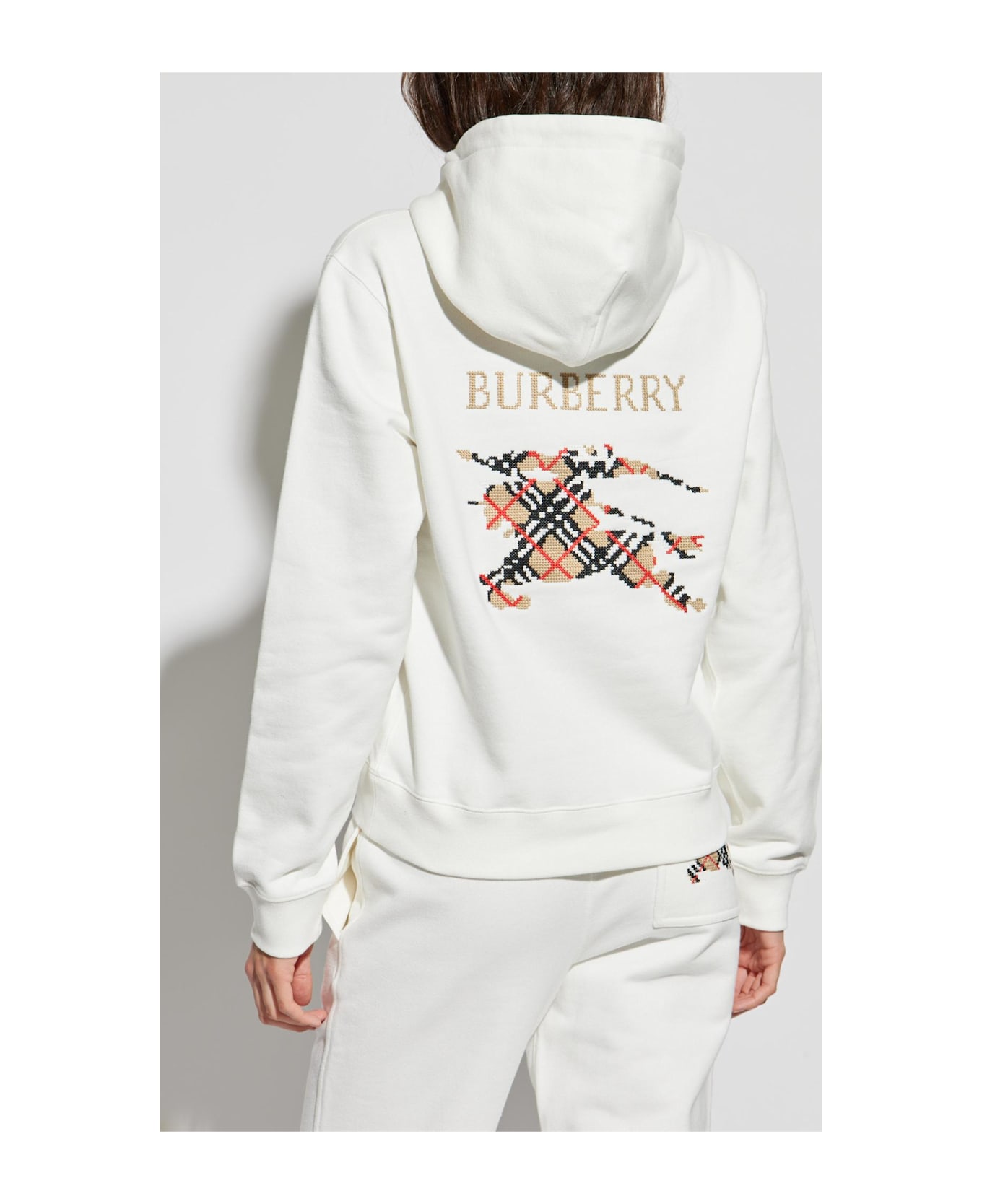 Burberry Sweatshirt With Logo - Chalk