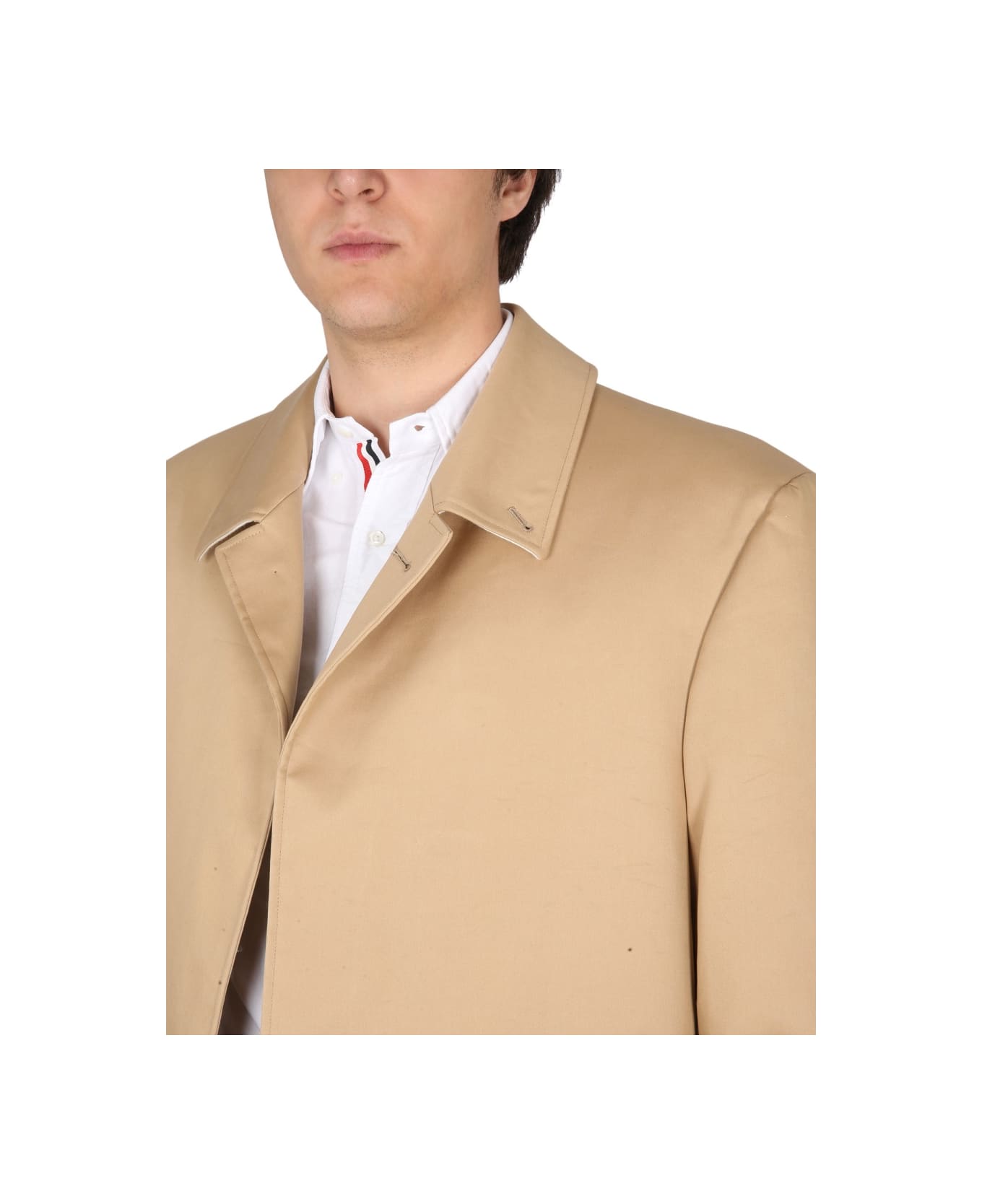 Thom Browne Cotton Coat - BROWN