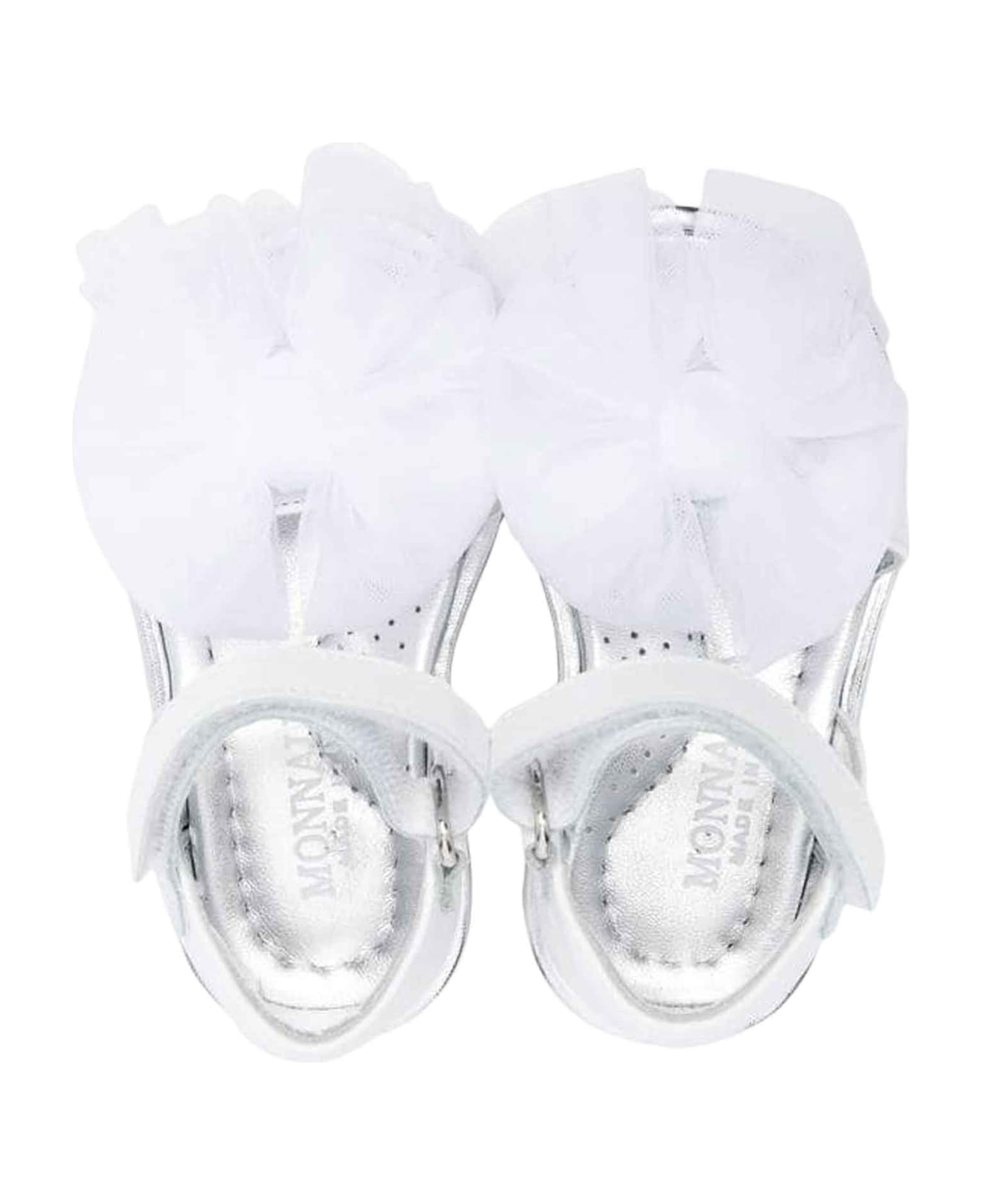Monnalisa White Sandals Girl - Bianco