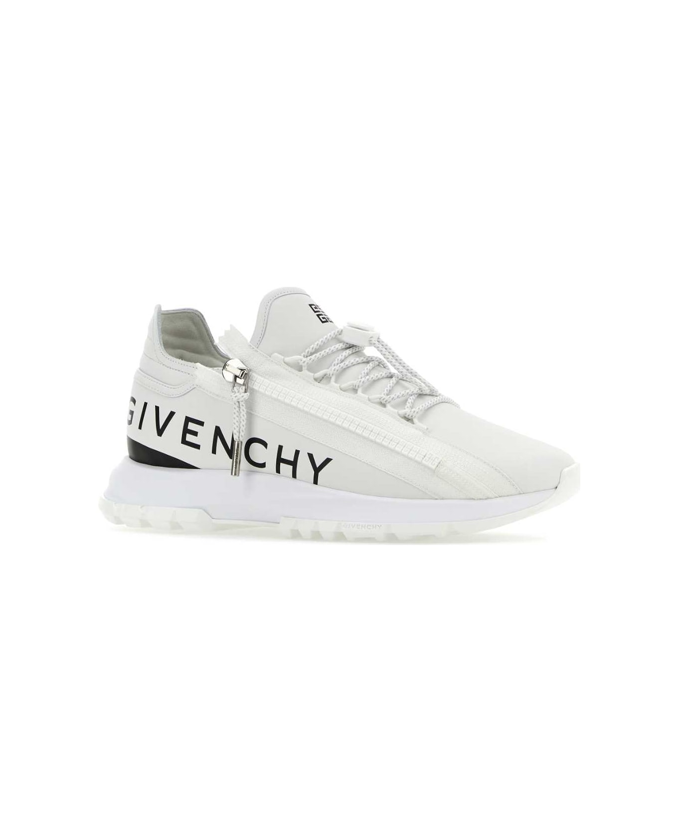 Givenchy White Leather Spectre Sneakers - White