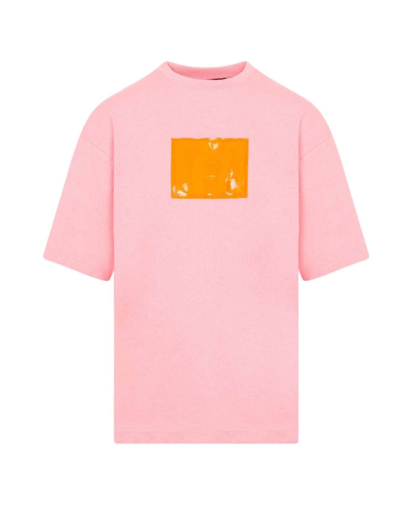 Acne Studios Graphic Patch T-shirt - Bqu Bubblegum Pink シャツ