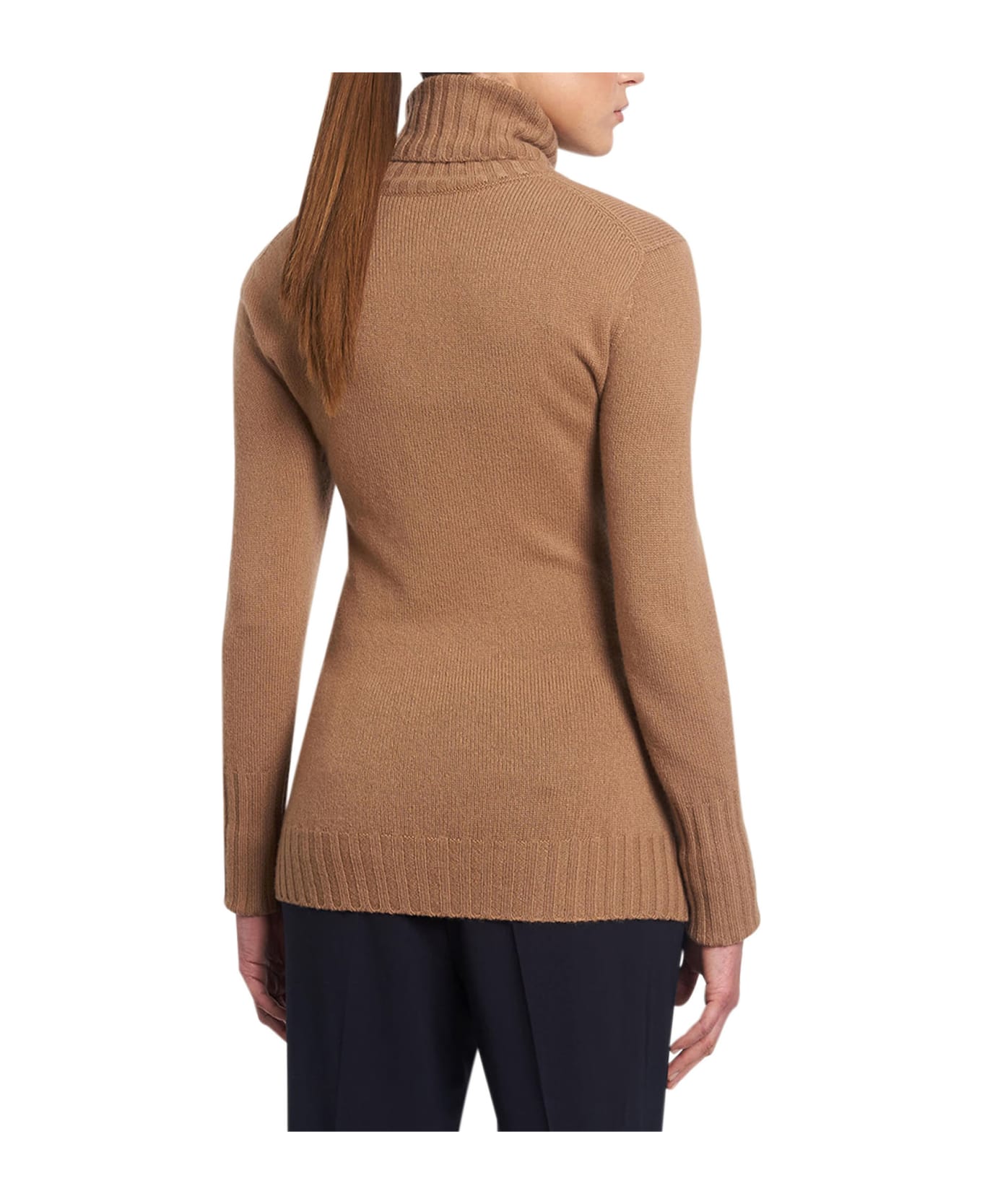 Kiton Sweater Cashmere - CAMEL