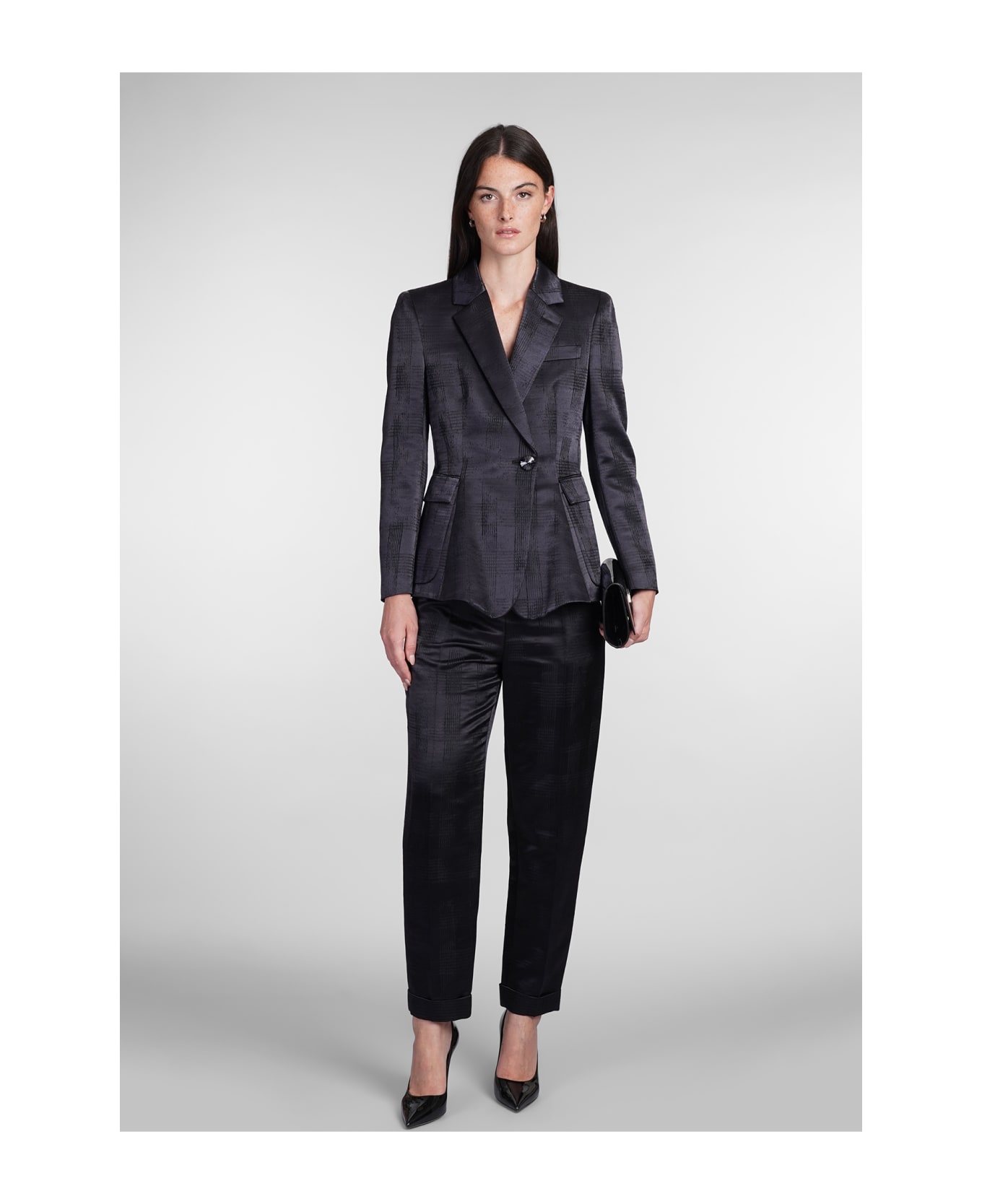 Giorgio Armani Blazer In Blue Wool - blue