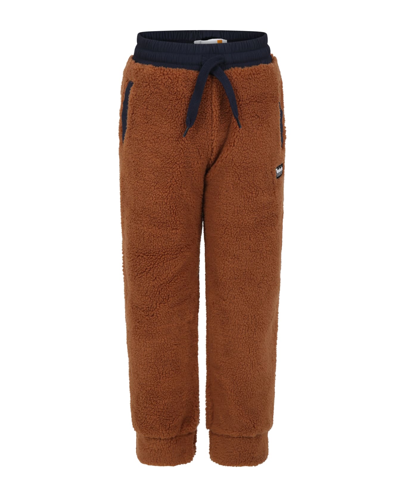 Timberland Brown Trousers Pour Garçon Avec Logo - Brown