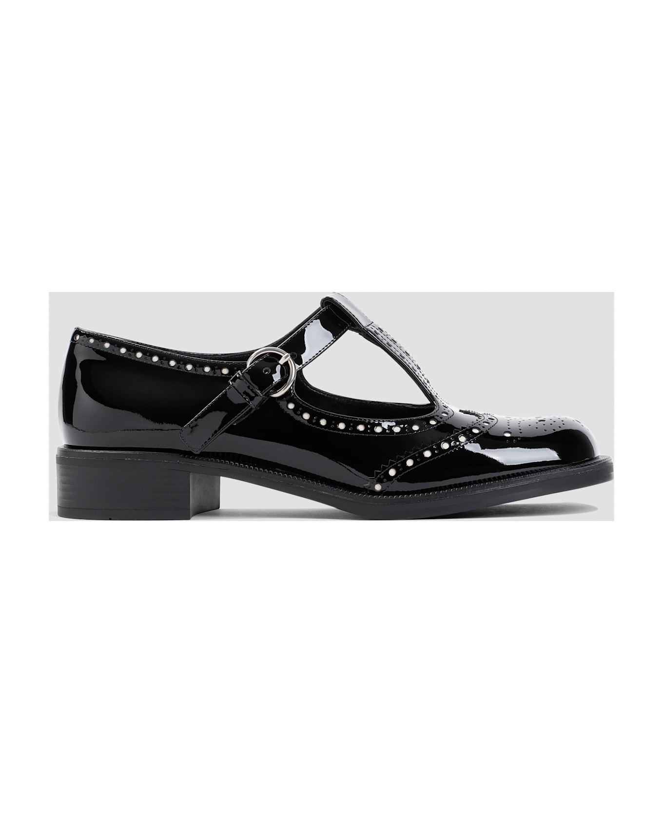 Miu Miu Leather Mary Jane - Black