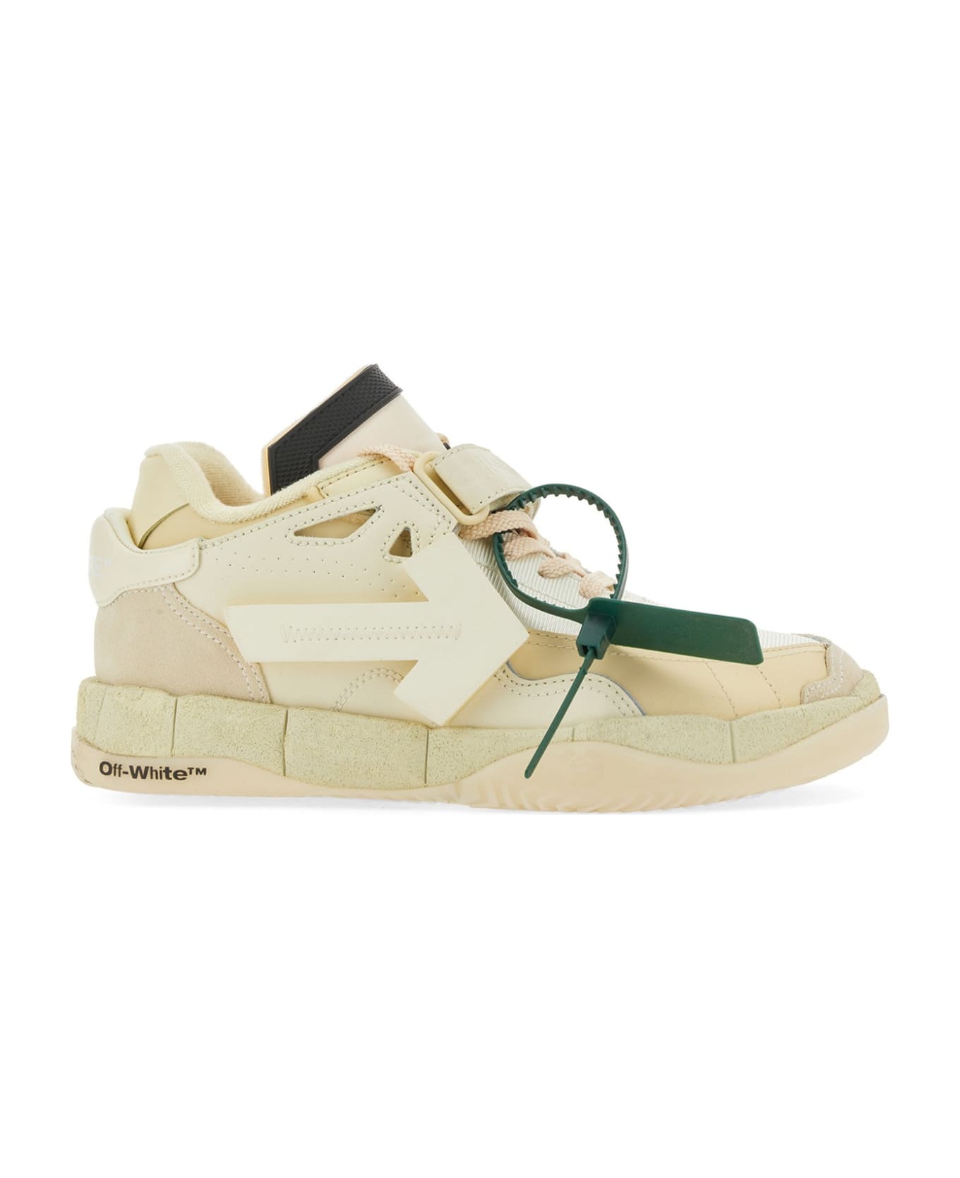 Off-White Low Top Puzzle Couture Sneakers - WHITE