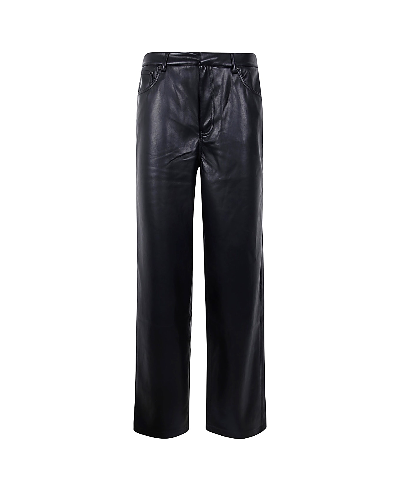 Rotate by Birger Christensen Wide Leg 5 Pocket Pants - Black