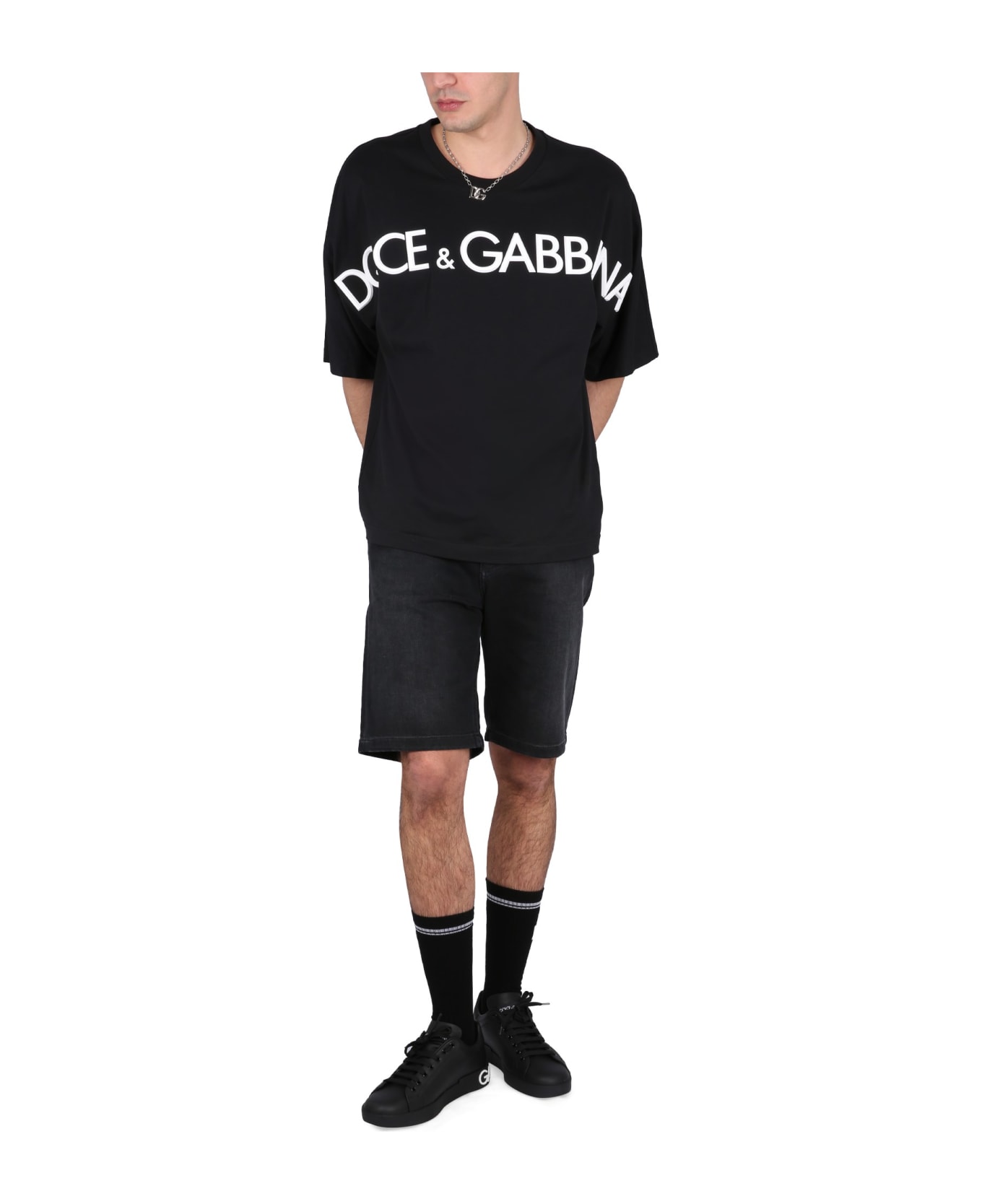 Dolce & Gabbana Denim Bermuda Shorts - Black ショートパンツ