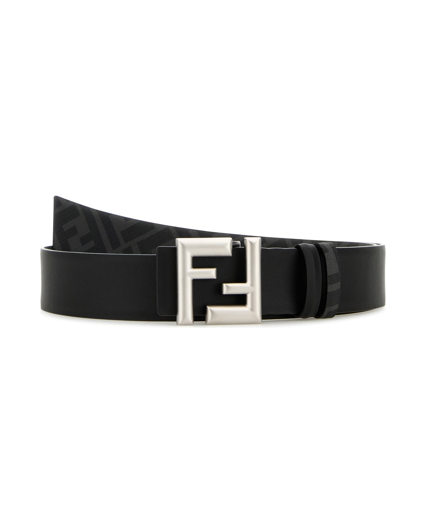 Fendi Belt Logo Ff - BLK