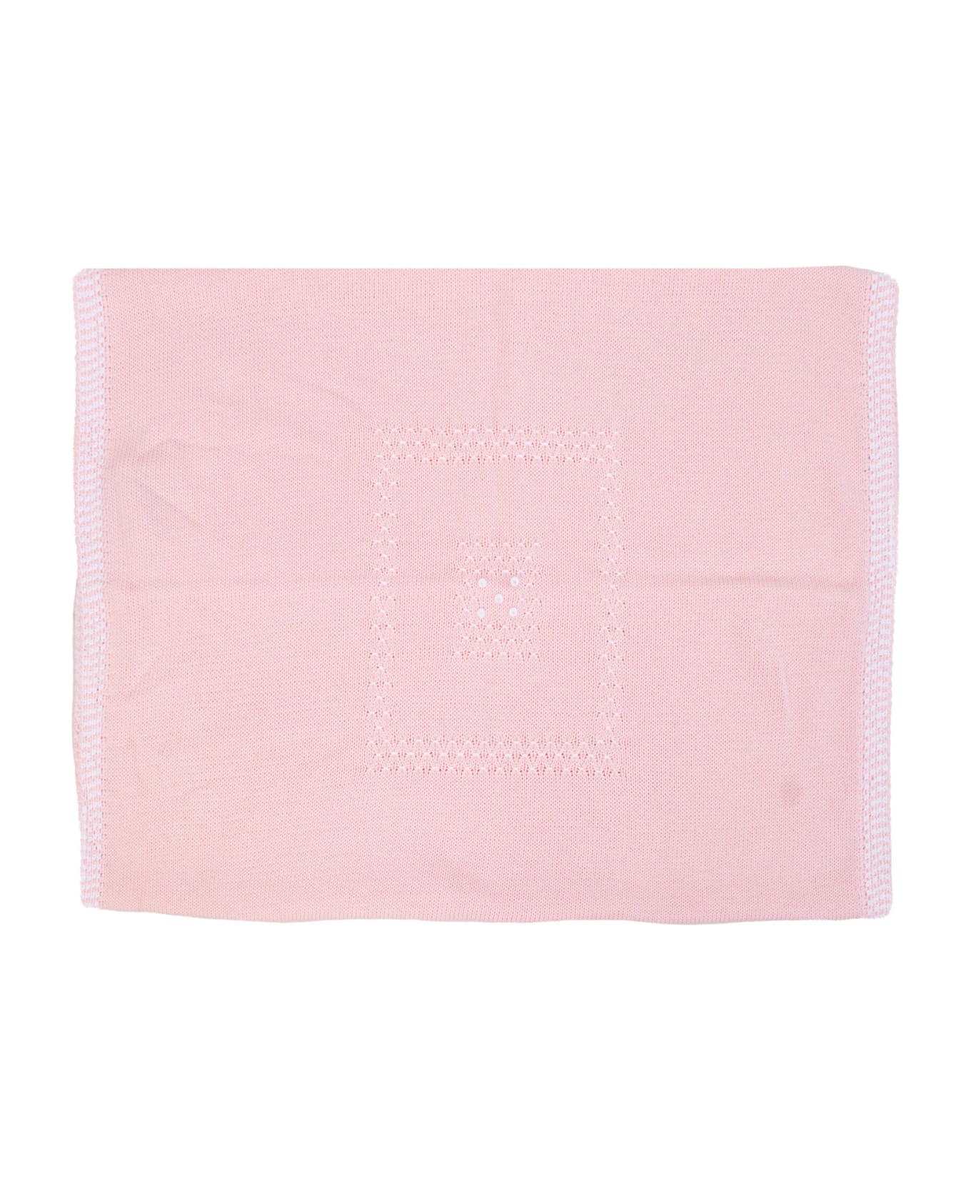 Piccola Giuggiola Cotton Knit Blanket - Rose