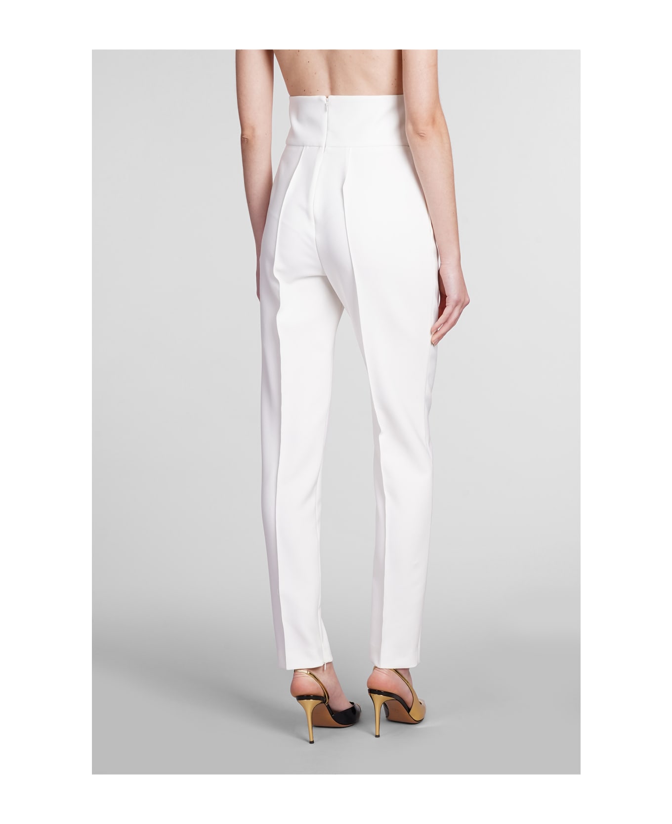 Alexandre Vauthier Pants In White Polyester - white
