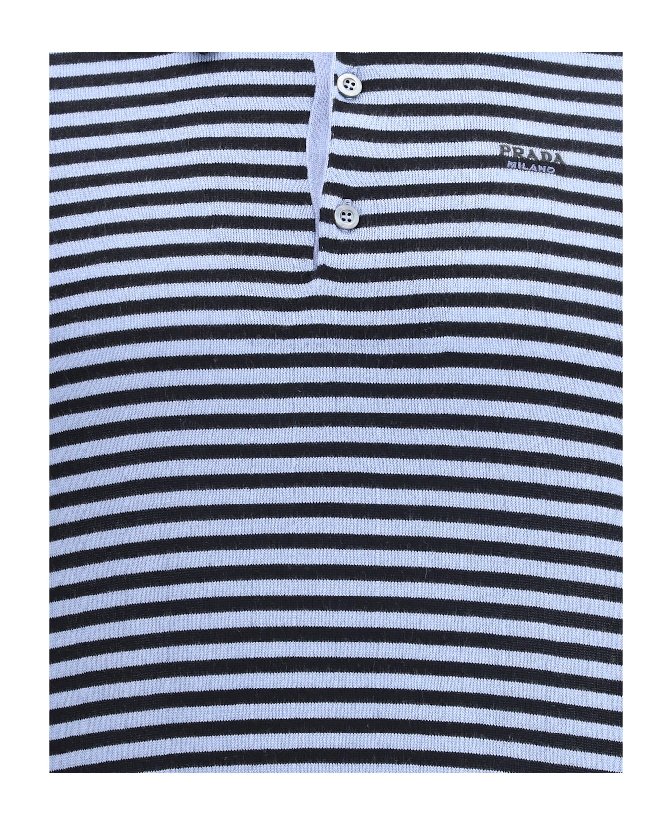 Prada Striped Polo Sweater