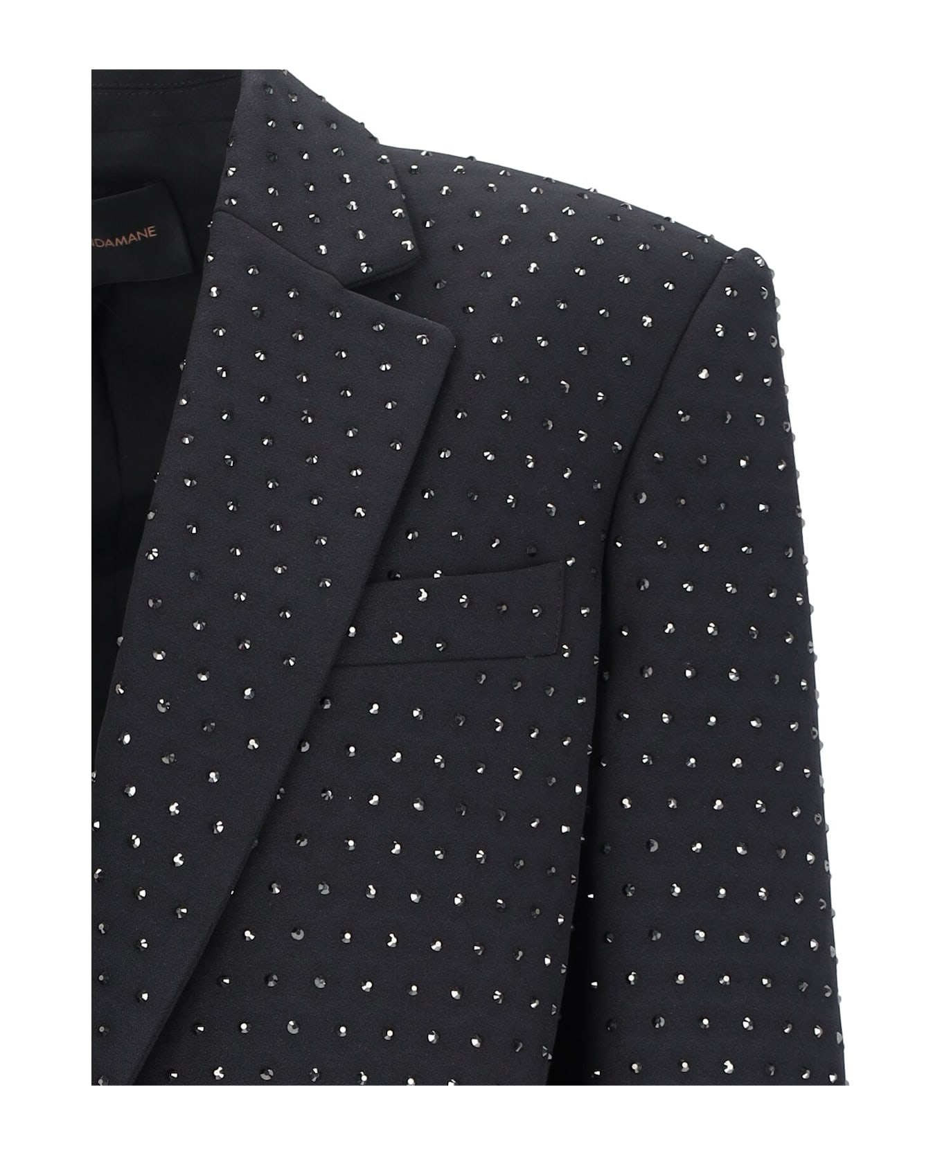 The Andamane Blazer With Rhinestones - Black  