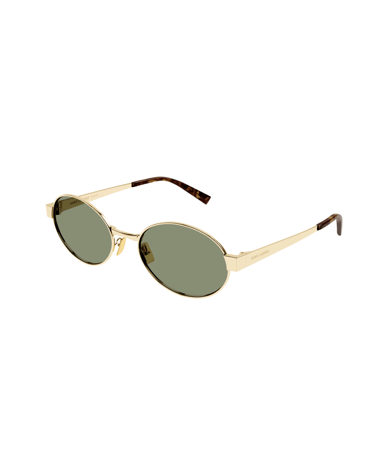 Saint Laurent Eyewear Saint Laurent Sl 692 Linea Sl Logo 003 Gold Green Sunglasses - Oro