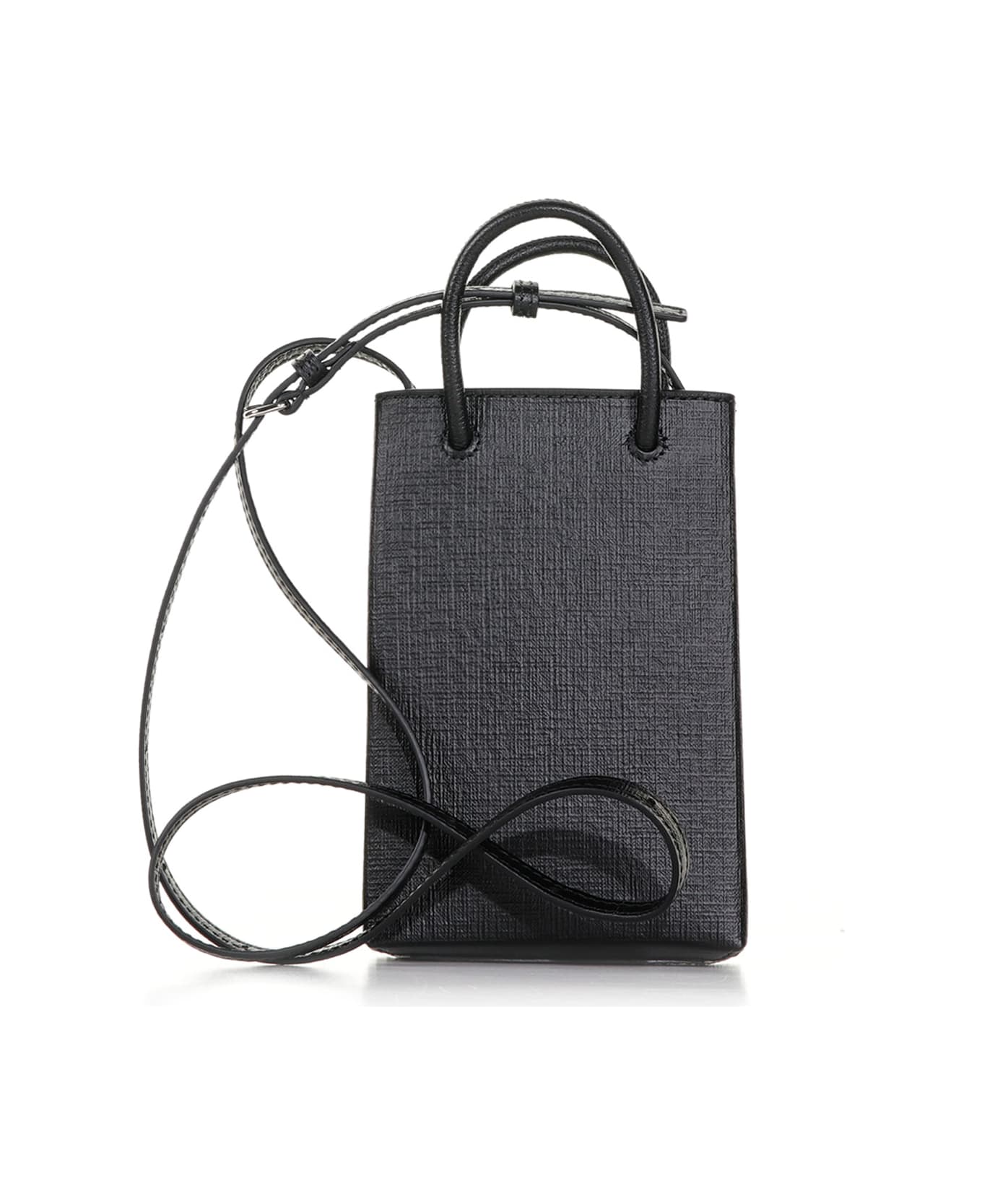 Balenciaga Leather Handbag - BLACK