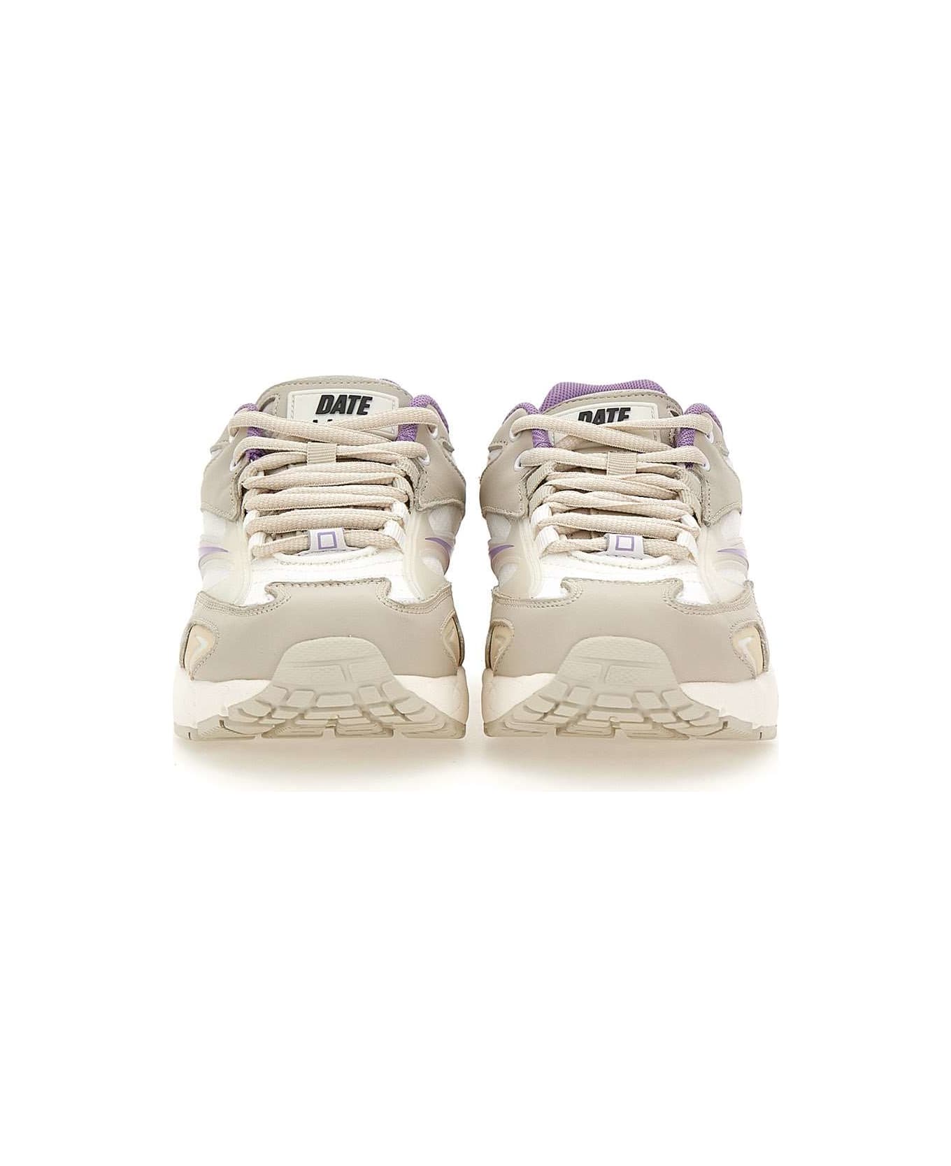 D.A.T.E. "sn23 Net" Sneakers - White-lilac