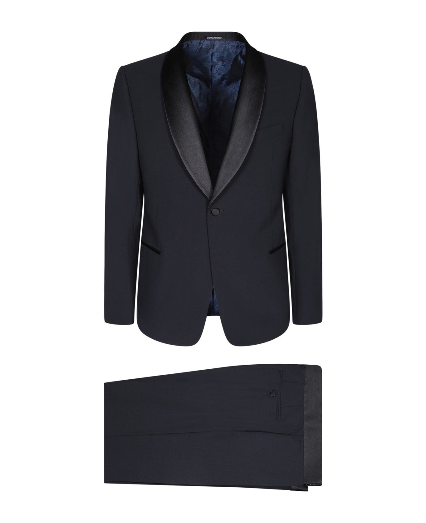 Emporio Armani Single-breasted Suit - Blue