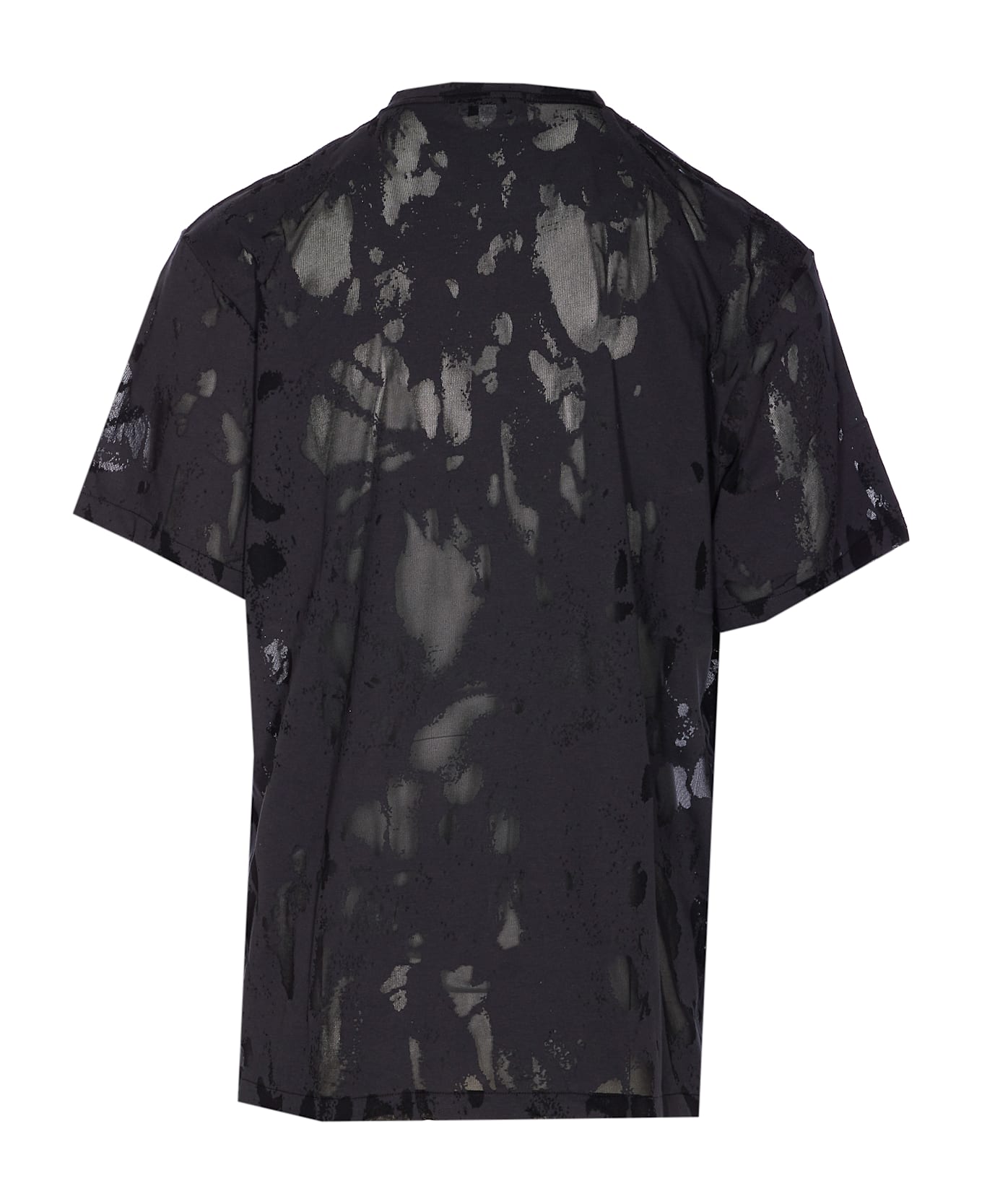 Alexander McQueen Devore
 Logo T-shirt - Black