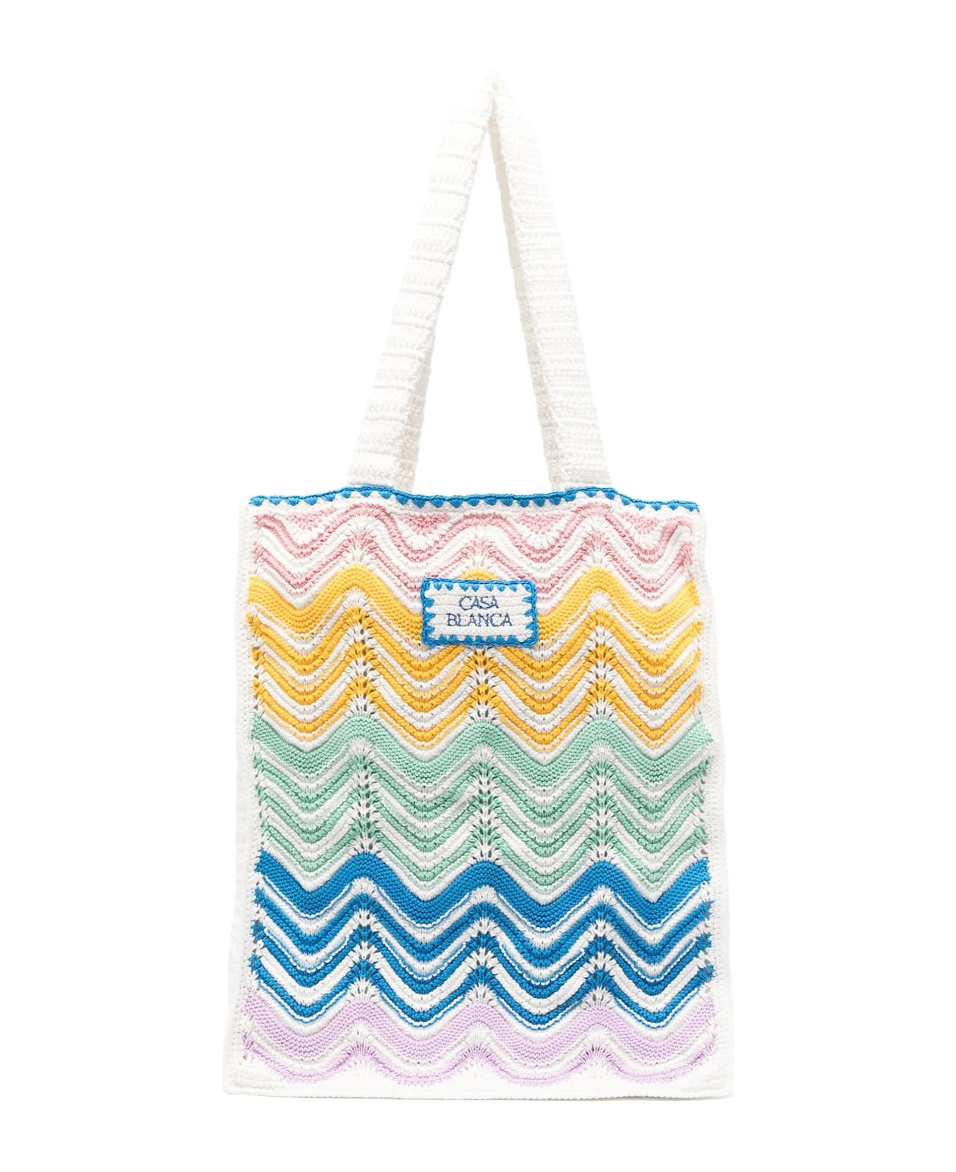 Casablanca Gradient Wave Crochet Bag - MultiColour