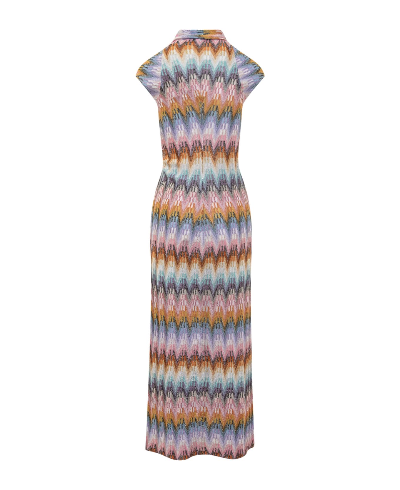 Missoni Long Dress With Metalized Filaments - MultiColour