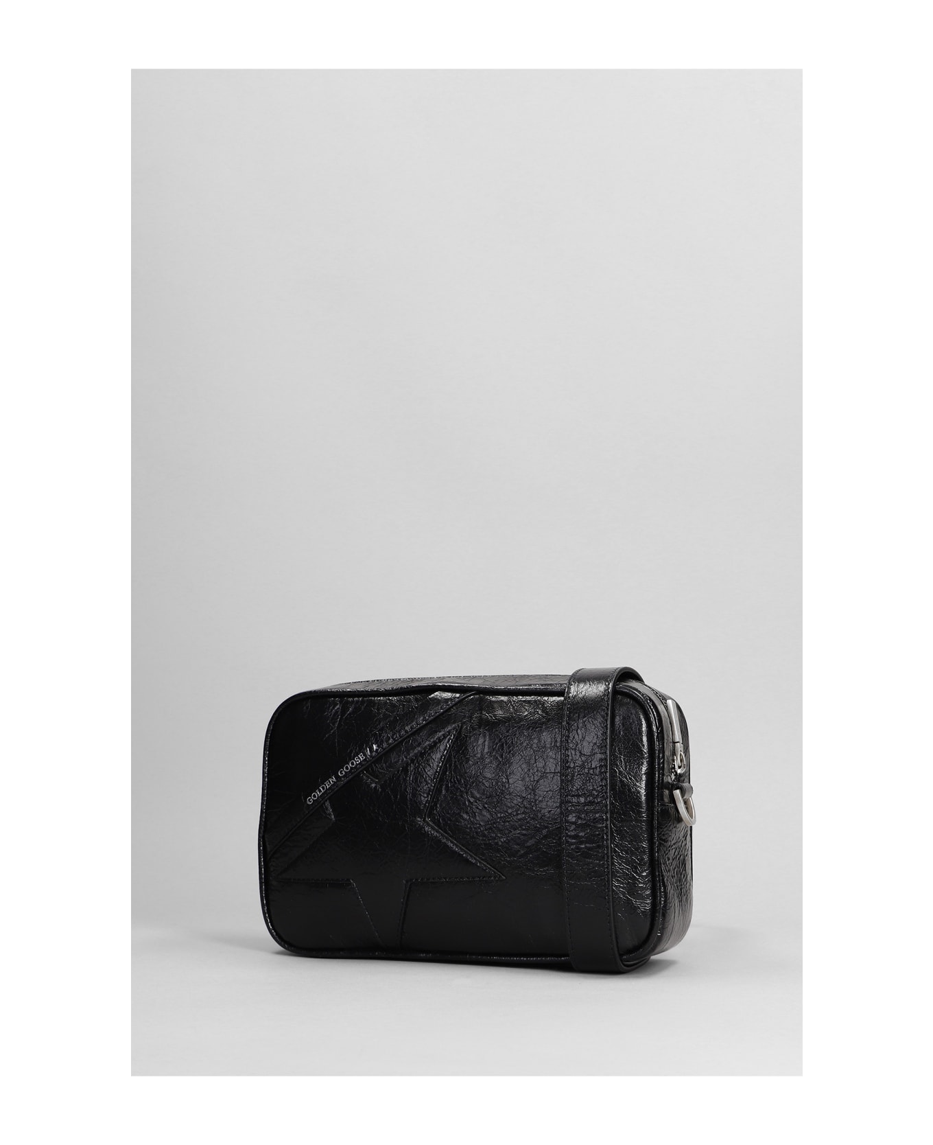 Golden Goose Shoulder Bag In Black Leather - black