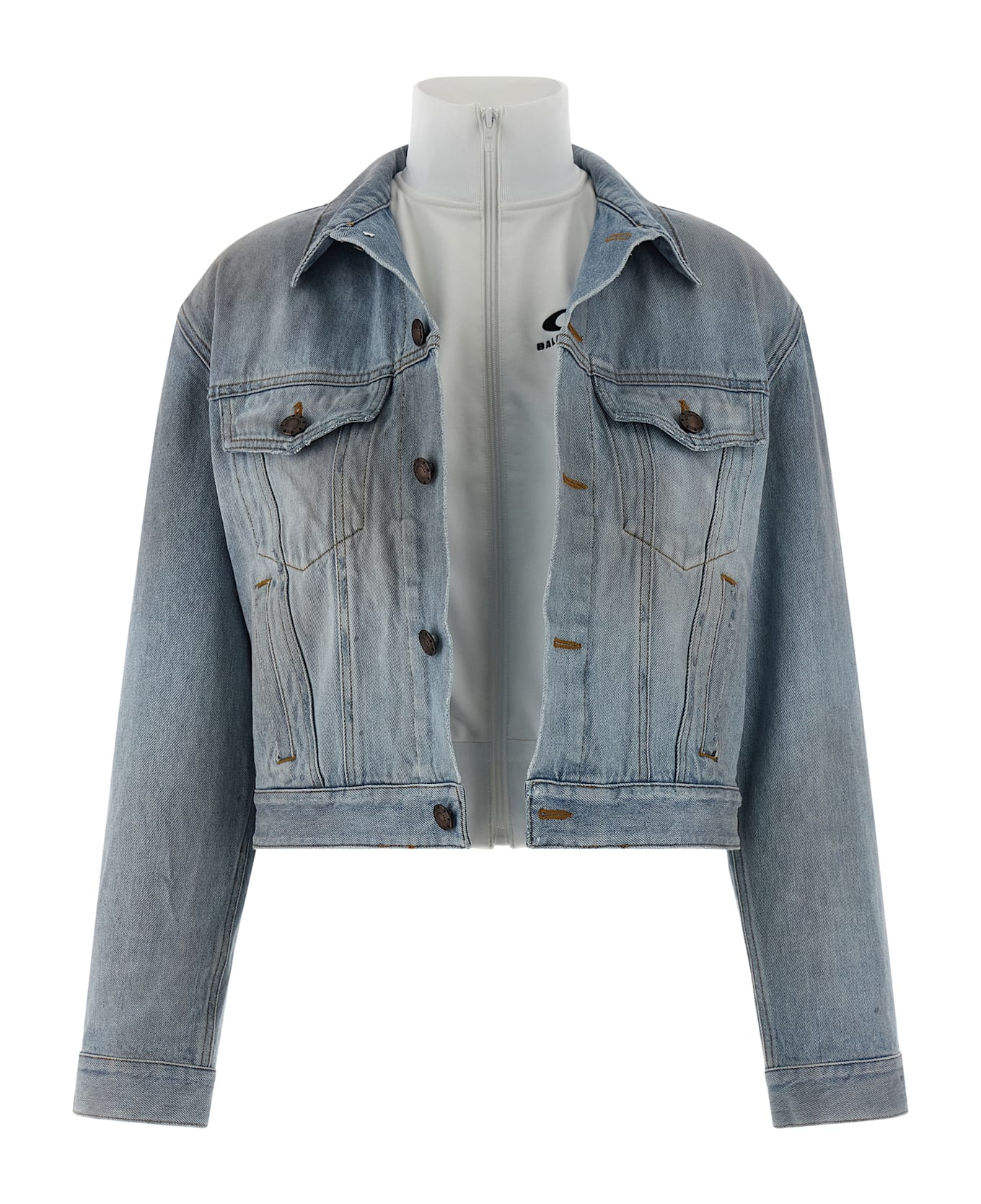Balenciaga Double Layer Jacket - Light Blue