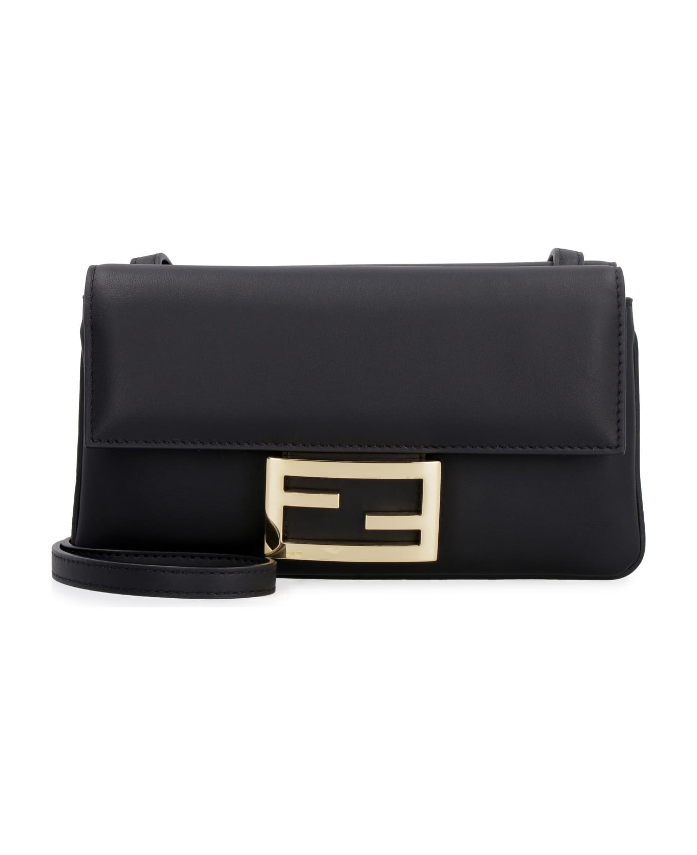 Fendi Duo Baguette Leather Mini-bag - black