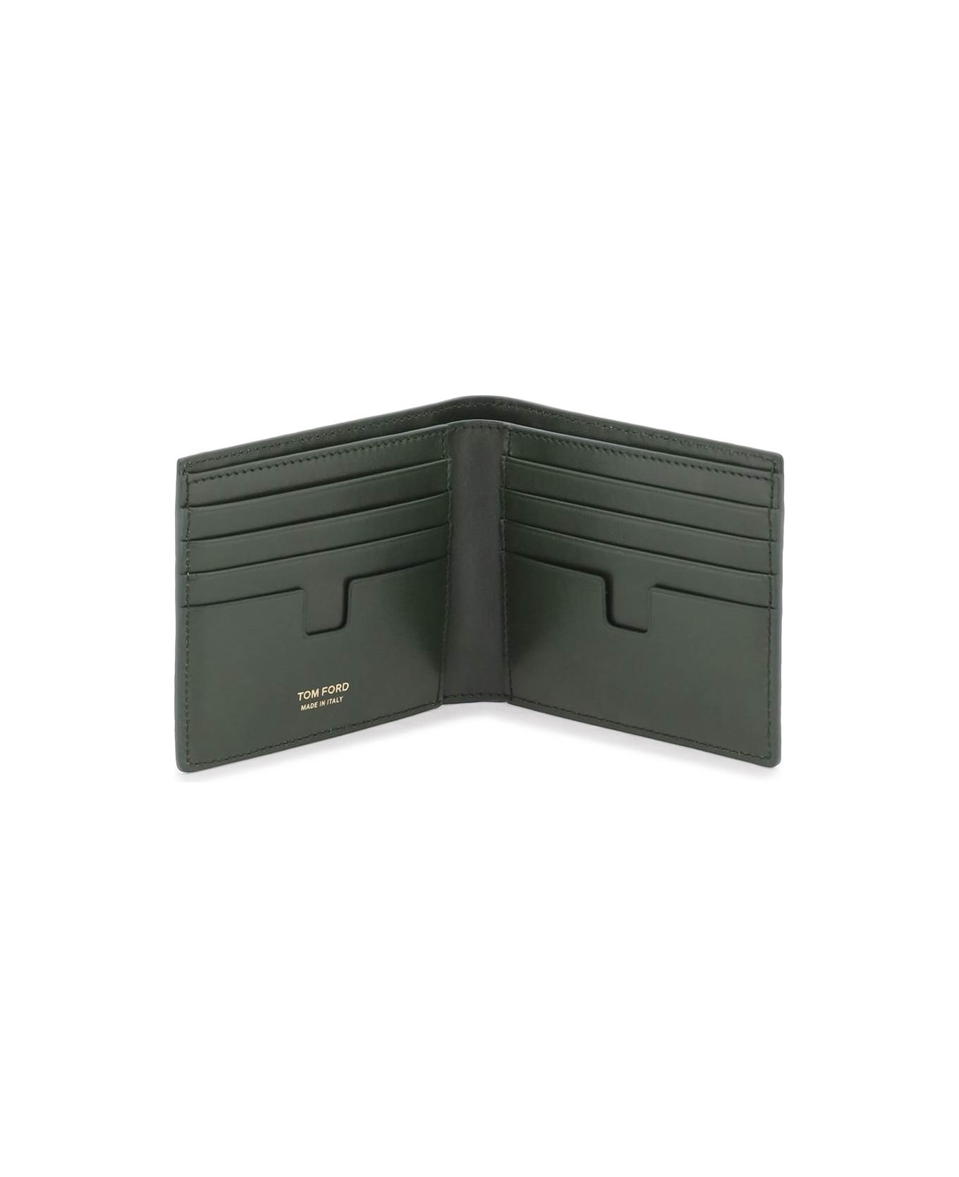 Tom Ford Croc T Line Wallet - RIFLE GREEN (Green)