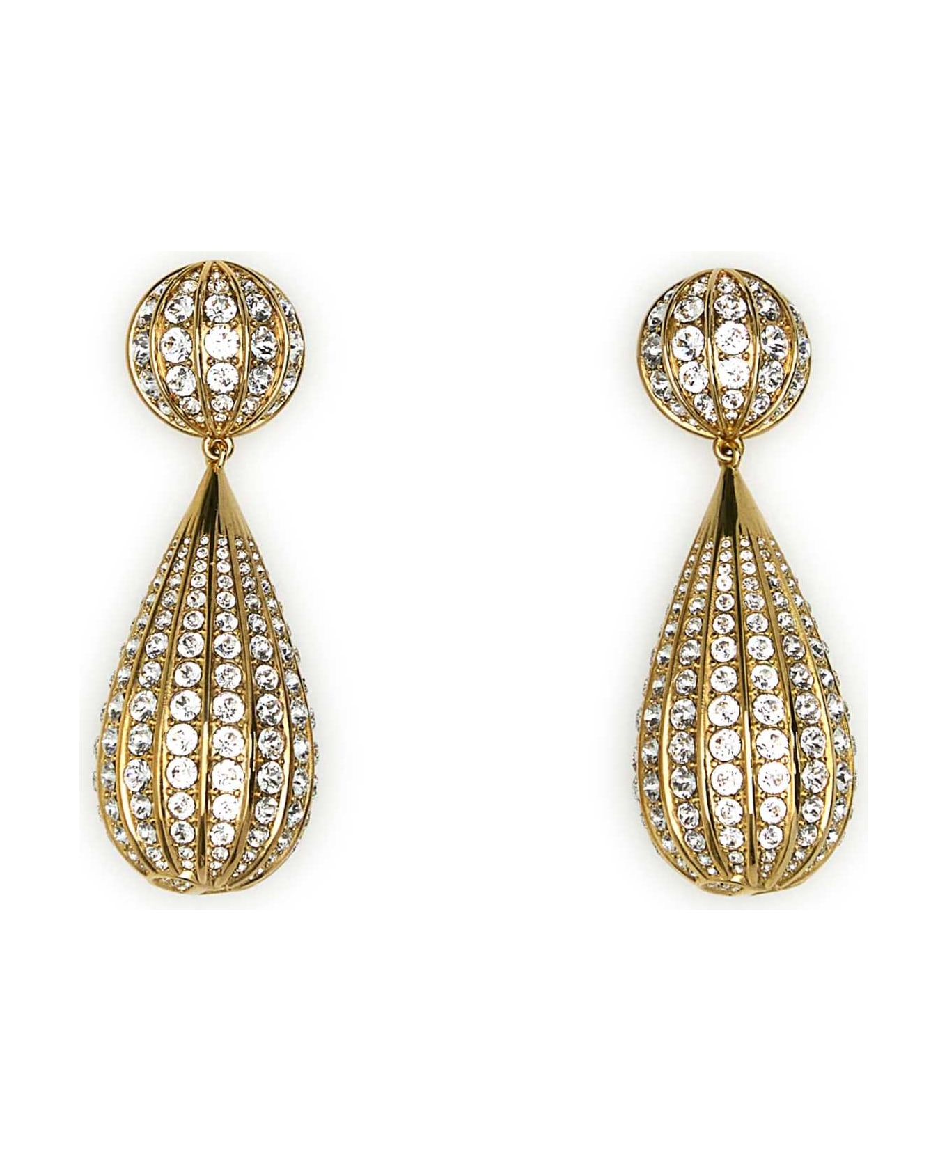 Valentino Garavani Embellished Metal Poetiques Des Gouttes Earrings - OROCRYSTAL