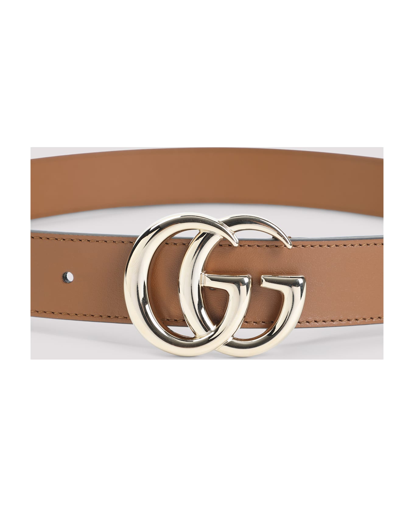 Gucci 3 Cm Gg Gold Belt - Sundial