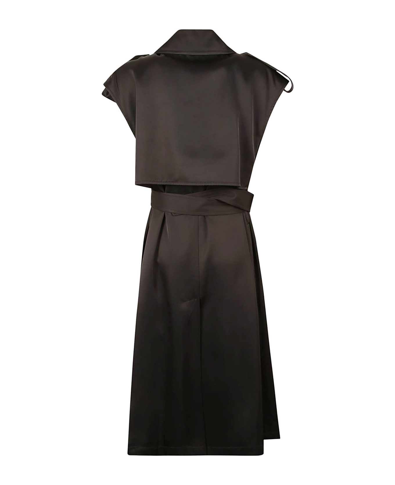 Jil Sander Sleeveless Belted Dress - Black