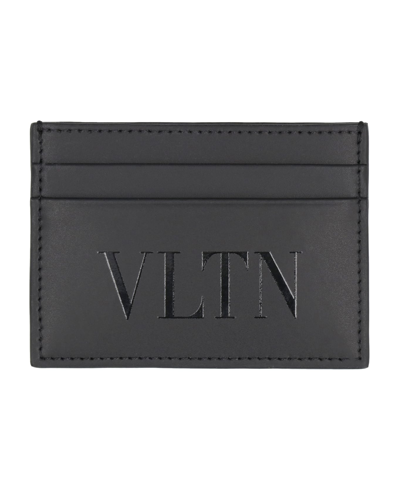 Valentino Garavani Valentino Gravani - Leather Card Holder - black