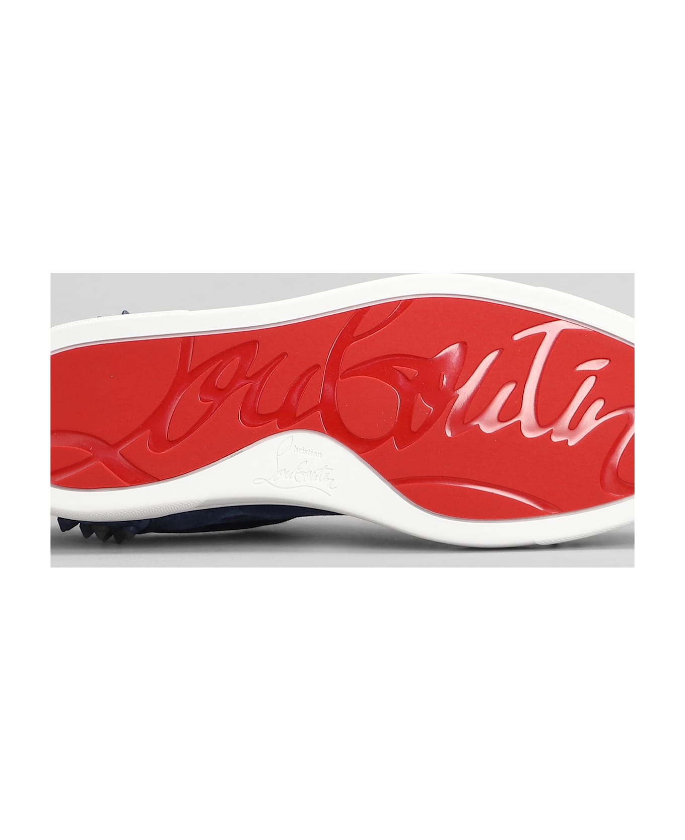 Christian Louboutin Vieira 2 Orlato Sneakers In Blue Suede - blue