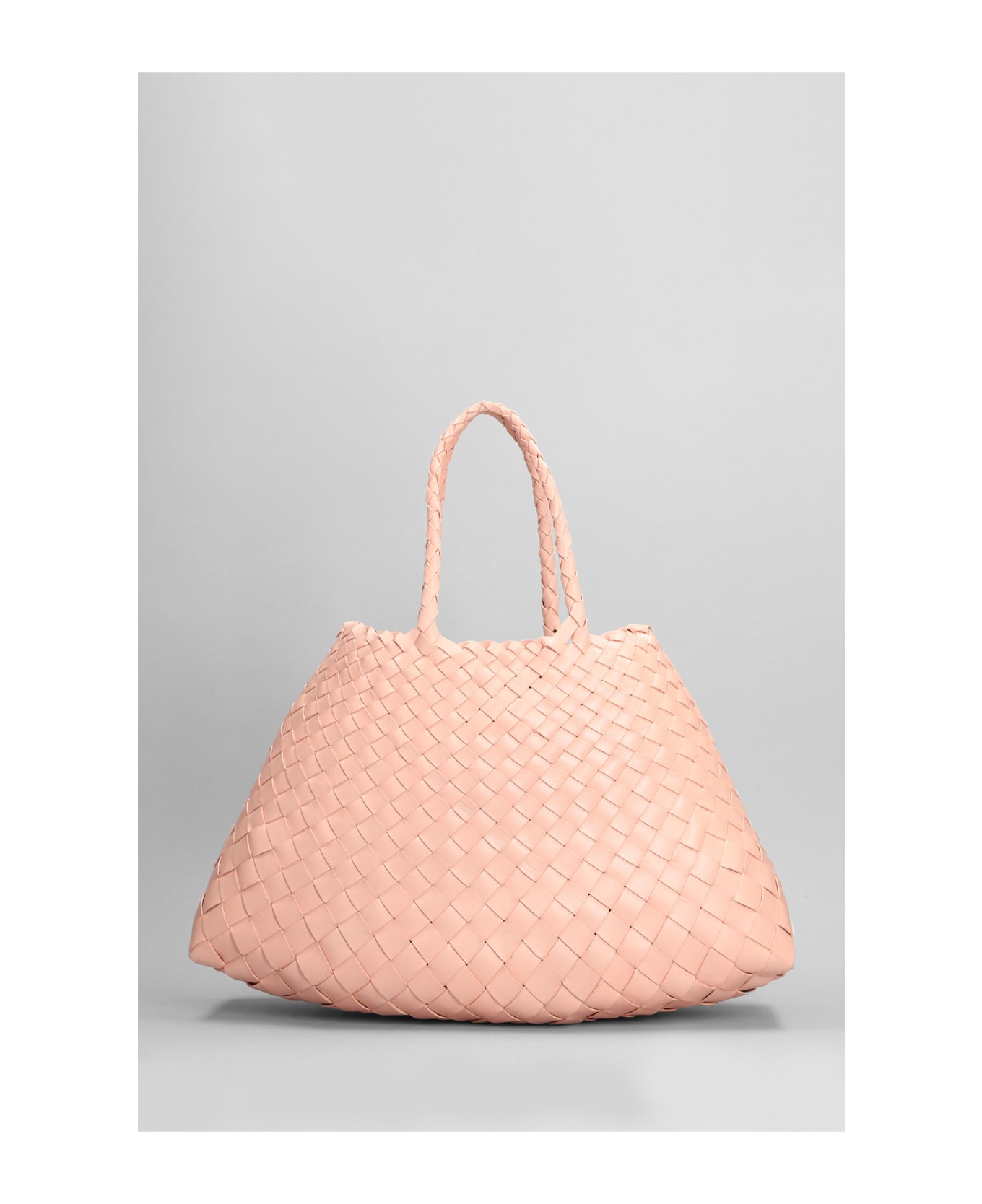 Dragon Diffusion Santa Croce Small Tote In Rose-pink Leather - rose-pink