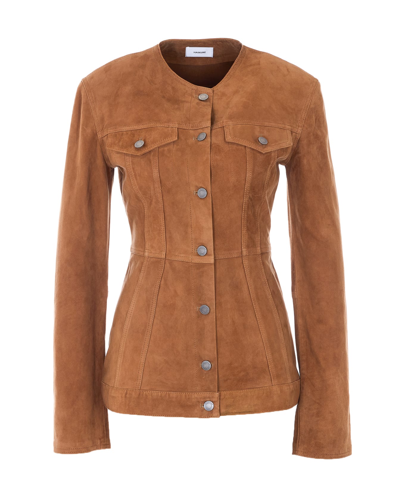 Haikure Suede Jacket - Brown