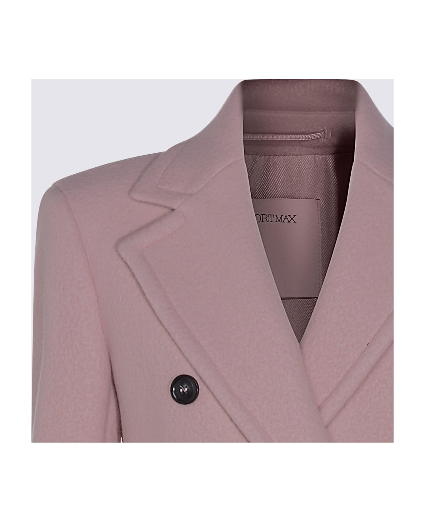 SportMax Pink Wool Comune Coat - Pink