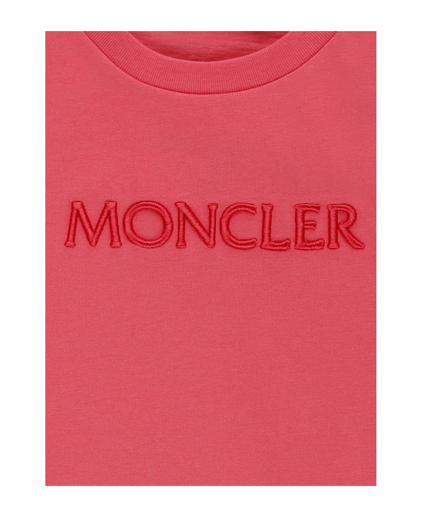 Moncler Logoed T-shirt - Fuchsia