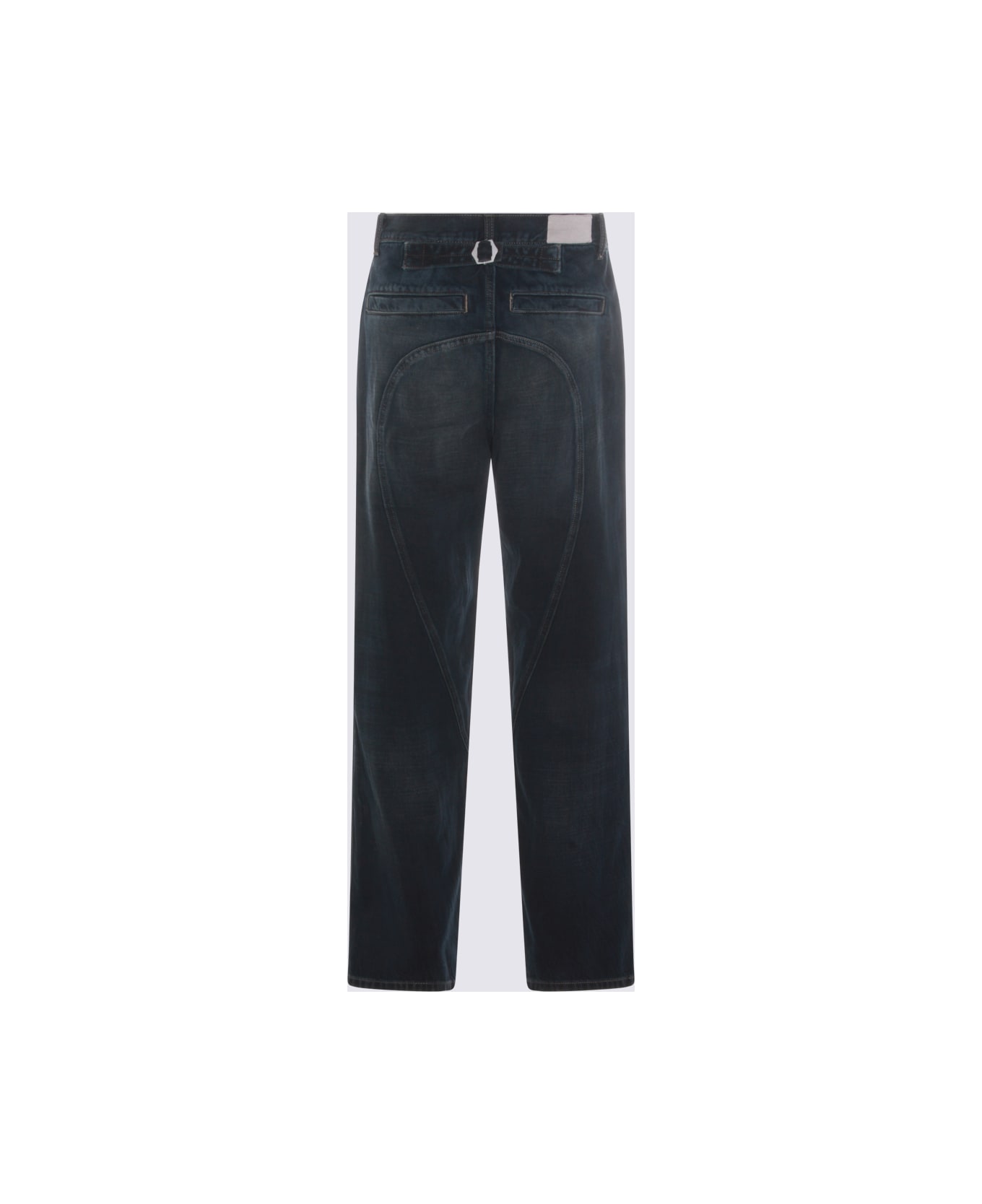Aya Muse Black Cotton Jeans - VINTAGE BLACK