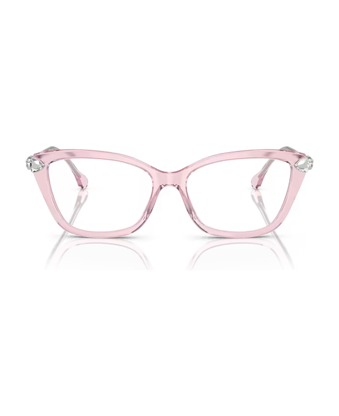 Swarovski Sk2011 Transparent Pink Glasses - Transparent Pink アイウェア