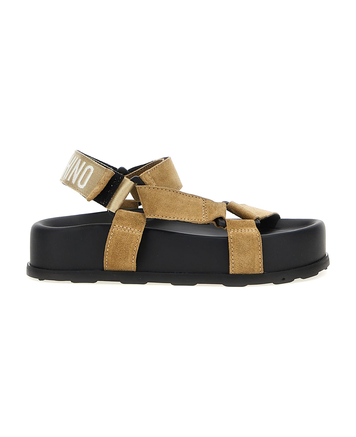 Moschino Suede Sandals - Beige