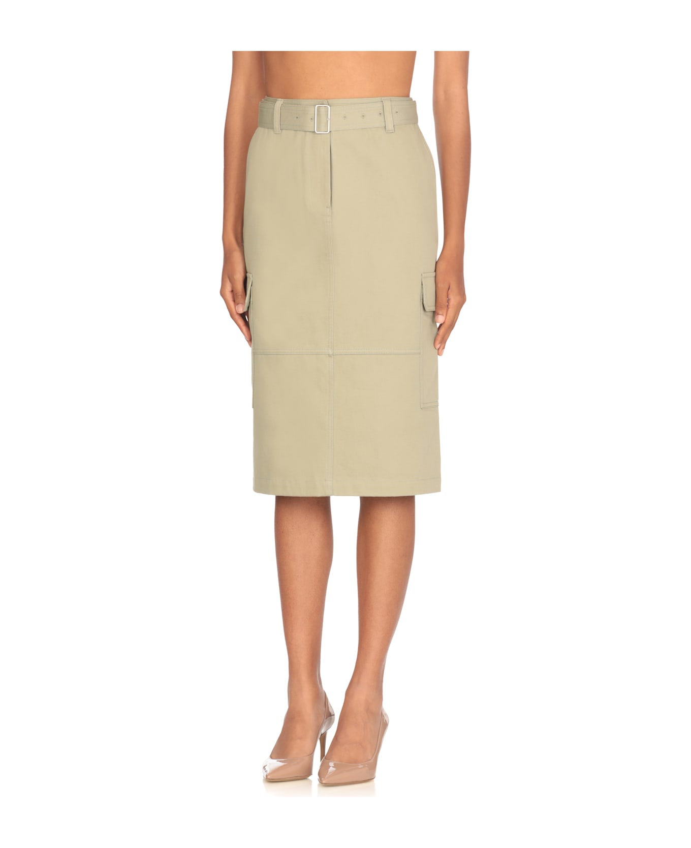 Maison Kitsuné Cotton Skirt - Green