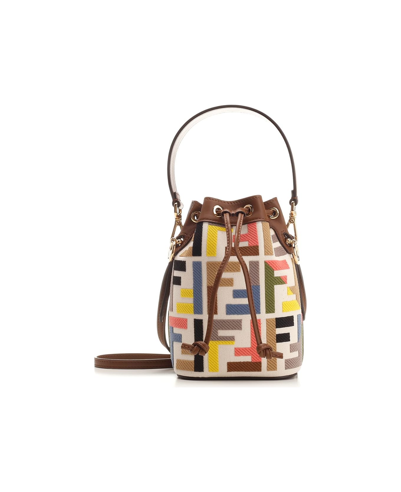 Fendi "mon Tresor" Mini Bucket Bag - Brown