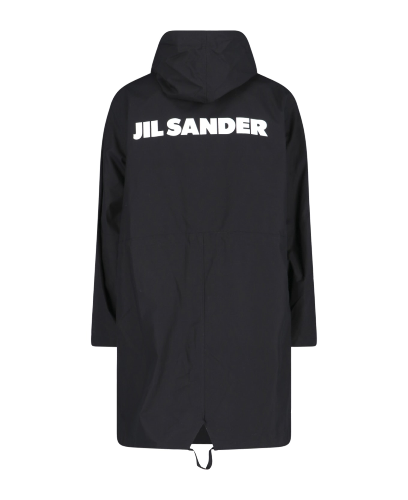 Jil Sander Back Logo Parka - Nero