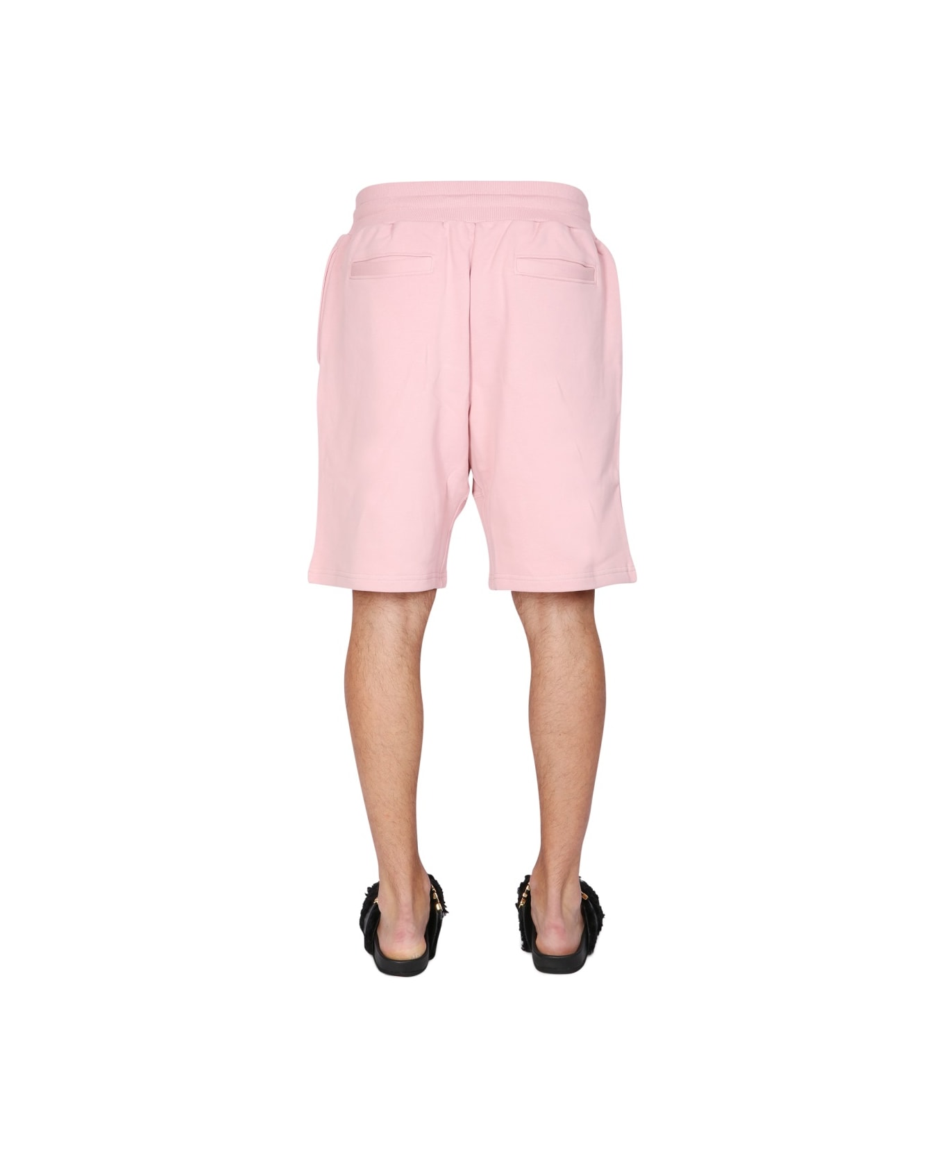Moschino Short With Logo - PINK