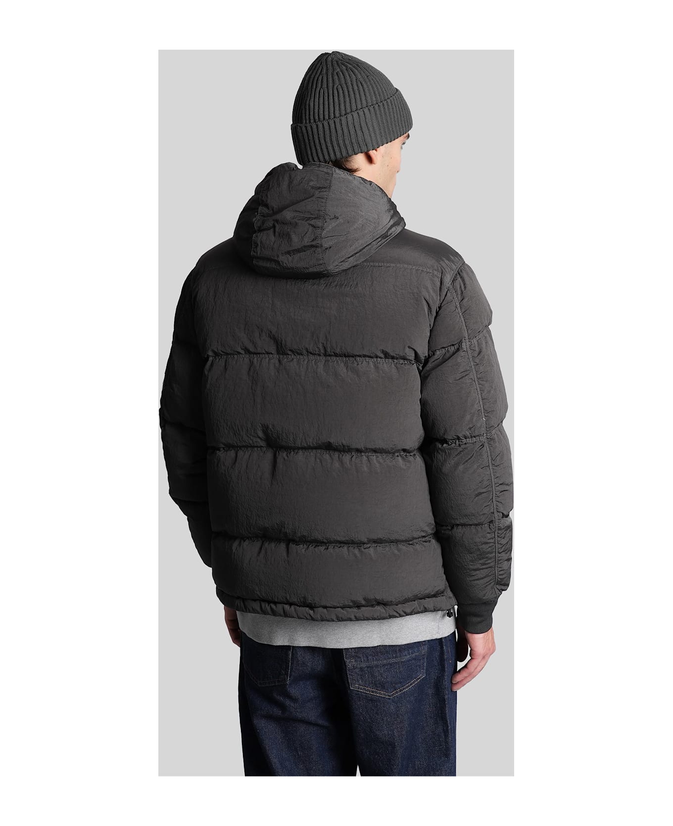Stone Island Puffer In Grey Polyamide - grey
